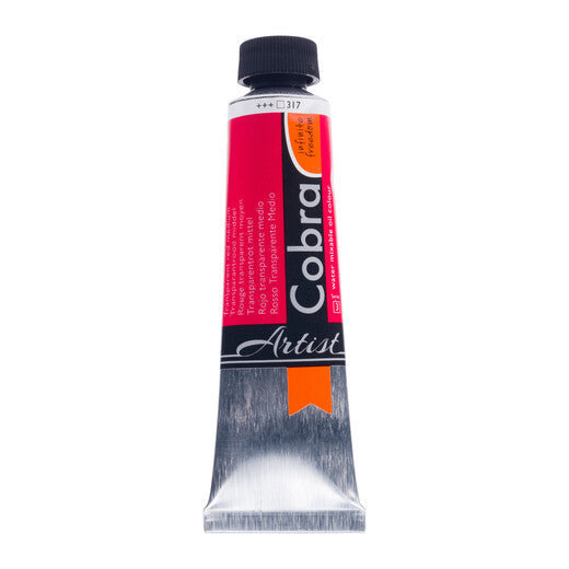 Cobra Artist Oil Colour Tube 40 ml Transparent Red Medium