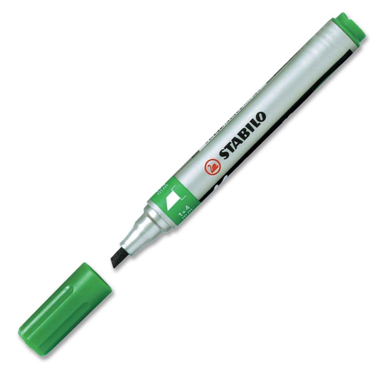 STABILO Mark-4-all Permanent Marker chisel tip, green