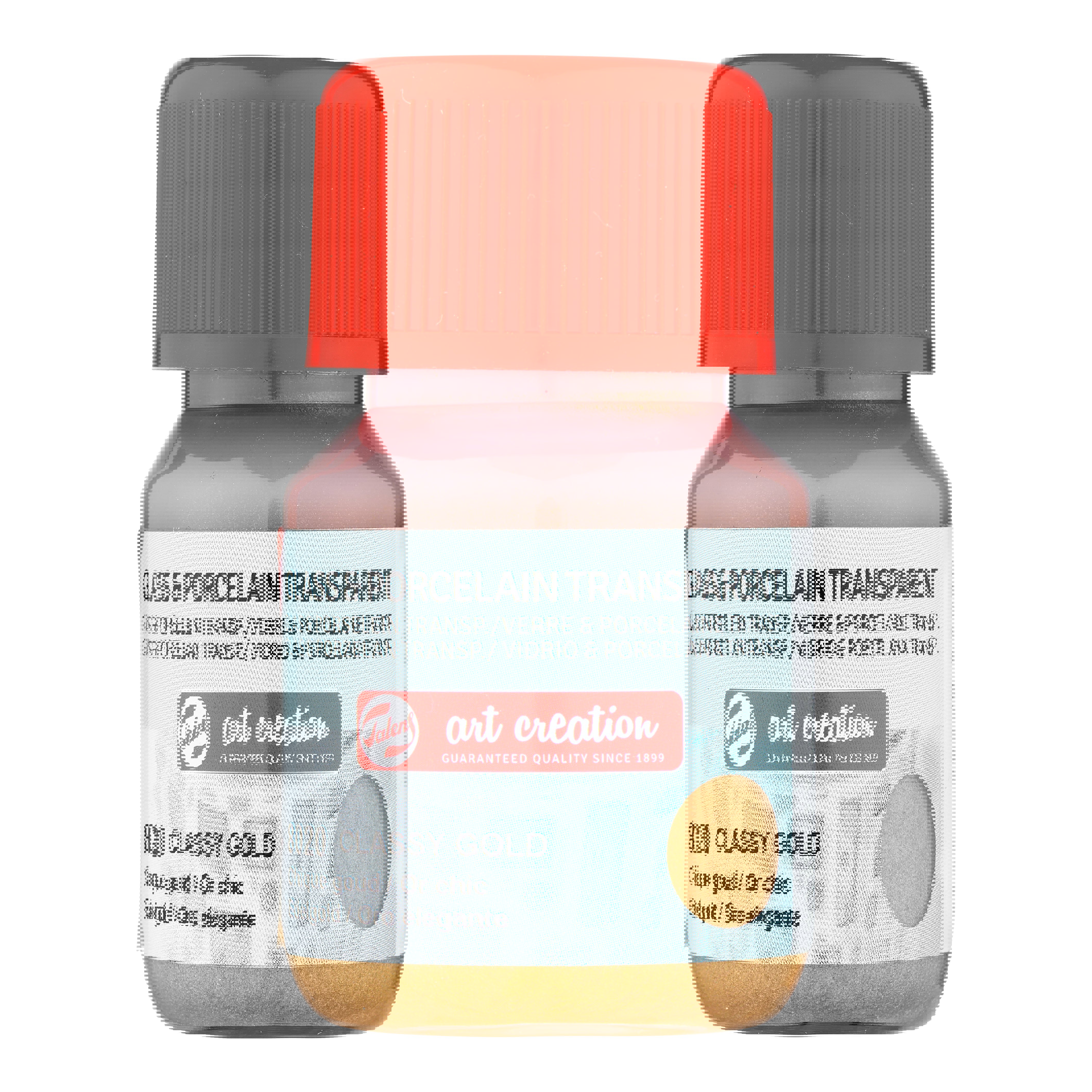 Talens Art Creation Glass & Porcelain Transparant Bottle 30 ml Classy Gold