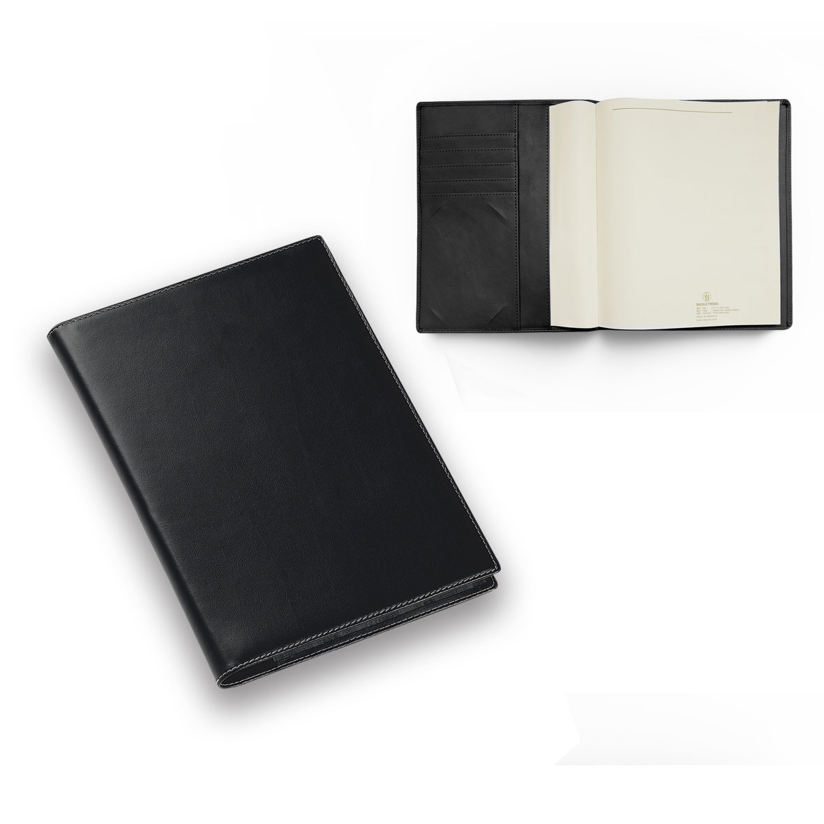 2027 Weekly Diary Portfolio PU Cover L/O A4 Black