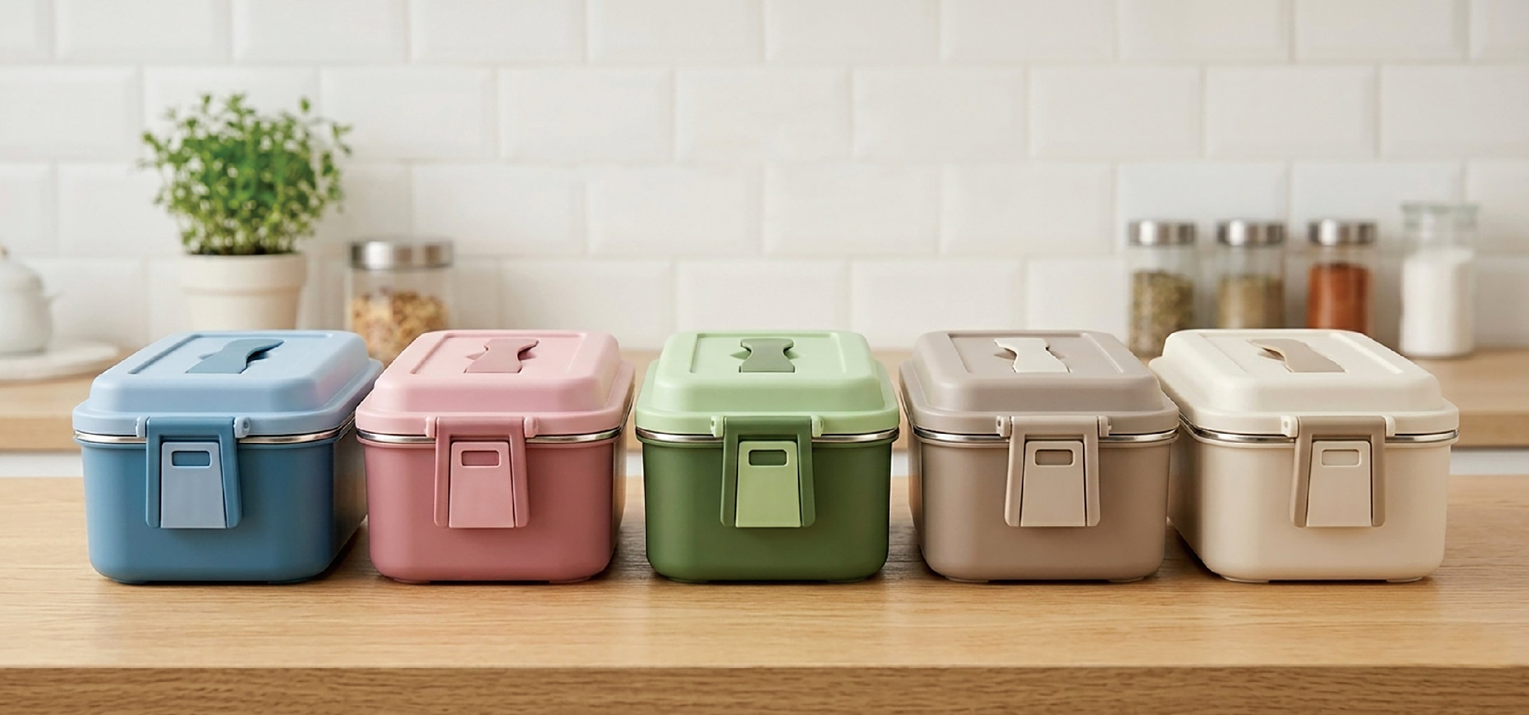 Lunch box stainless 1compartment 700ml  2colors(GY
