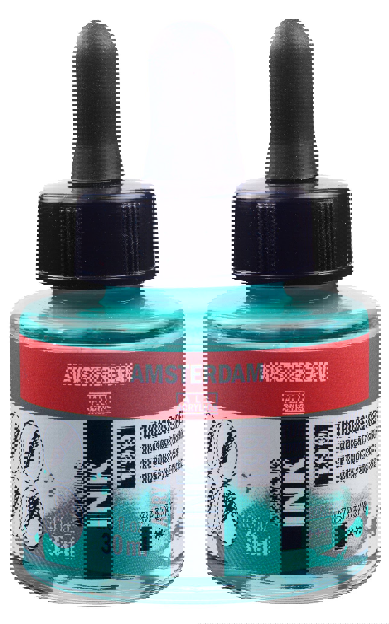 Amsterdam Acrylic Ink Bottle 30 ml Turquoise Green