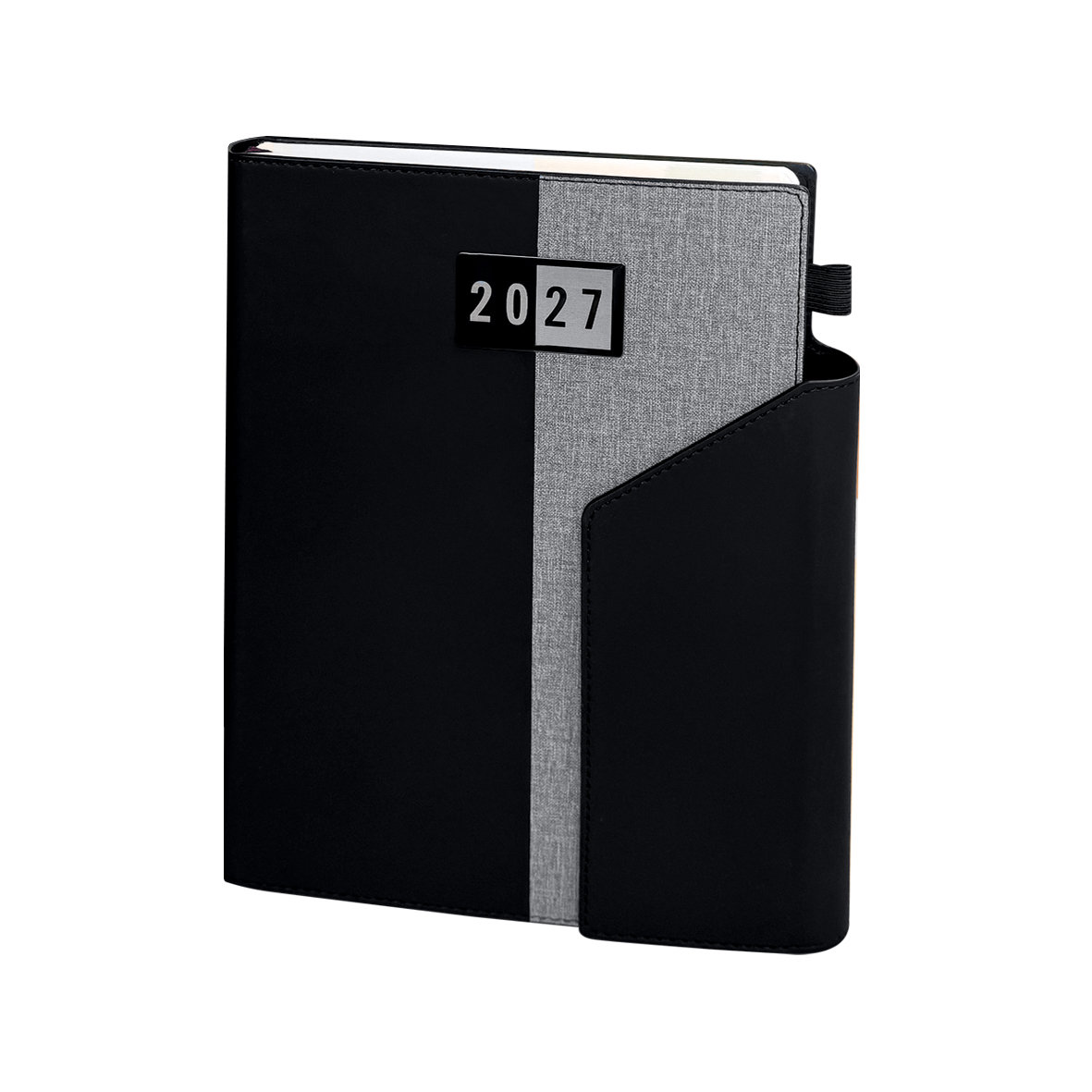 2027 Daily Diary Magnet PU Ivory P Duo BKGY L/O B5
