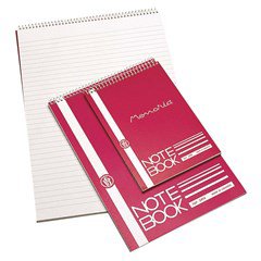 MEMORIA Notebook spiral 60g- Lines-8.5x12cm-60sh
