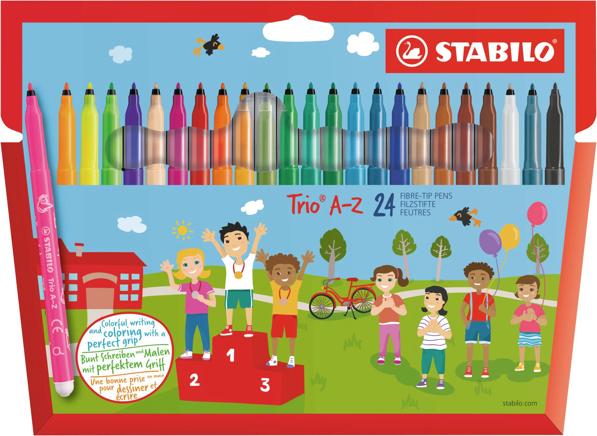 Stabilo Trio A-Z Wallet Fiber Pens 24 Pieces Thumbnail