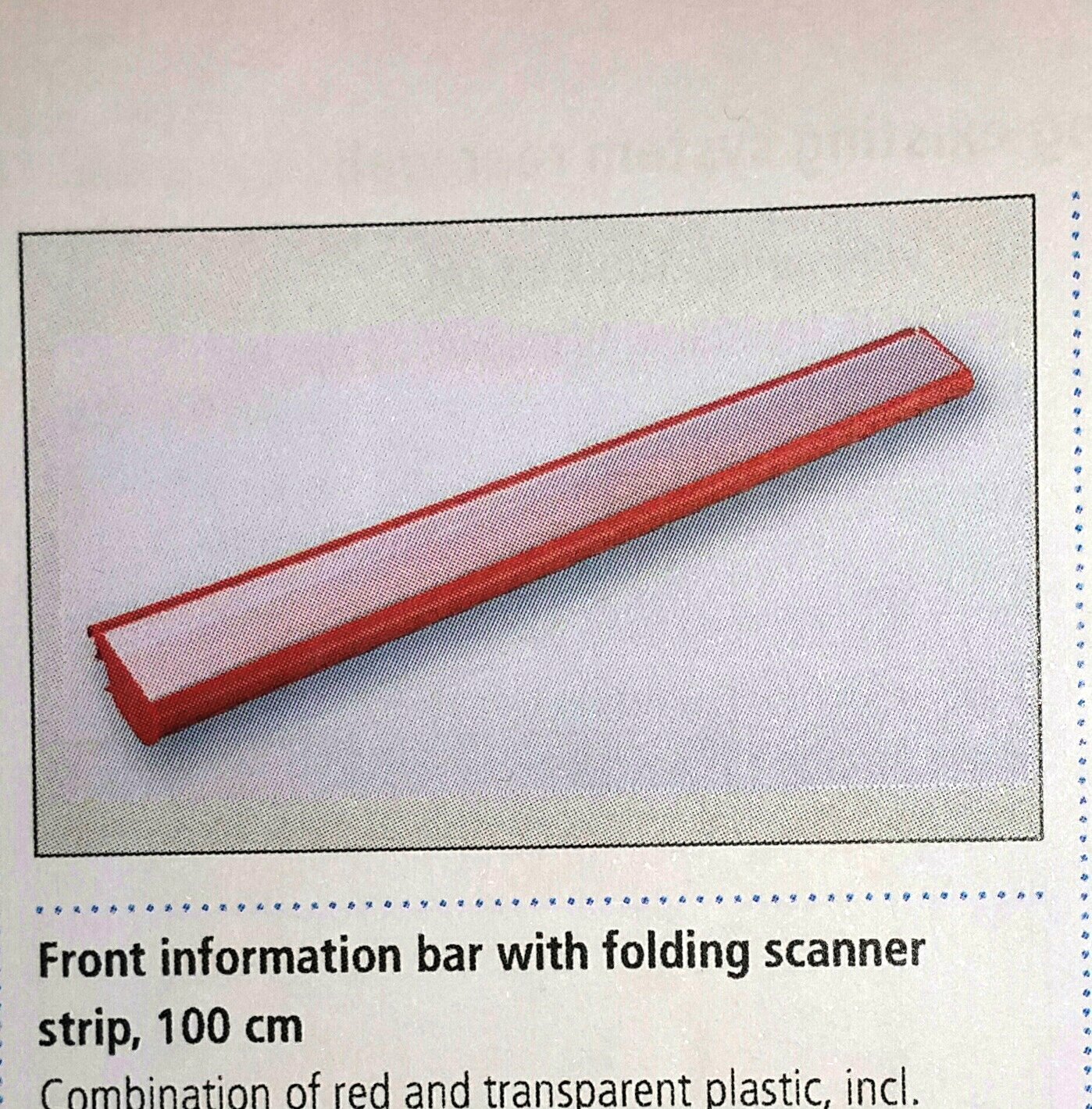 919/7 front information bar 1m