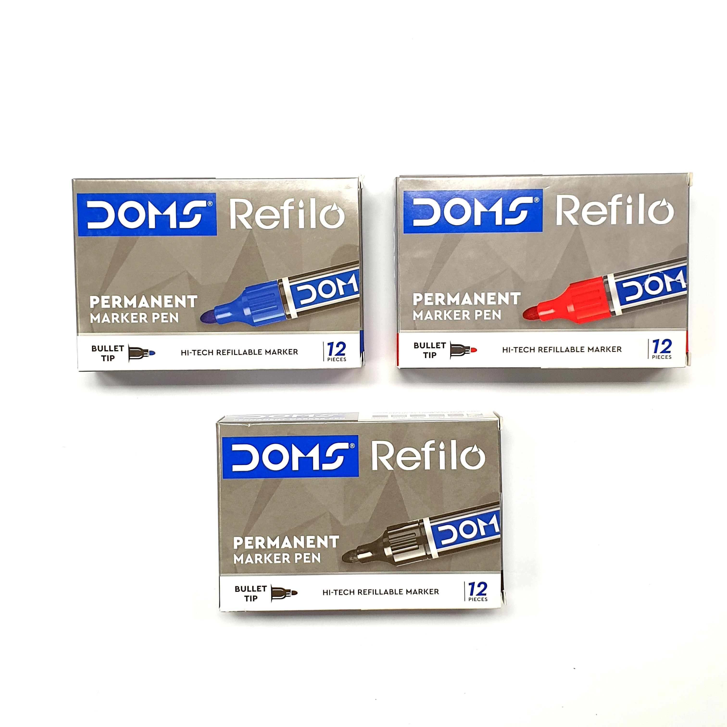 DOMS Refilo Permanent  Marker Bullet - Red