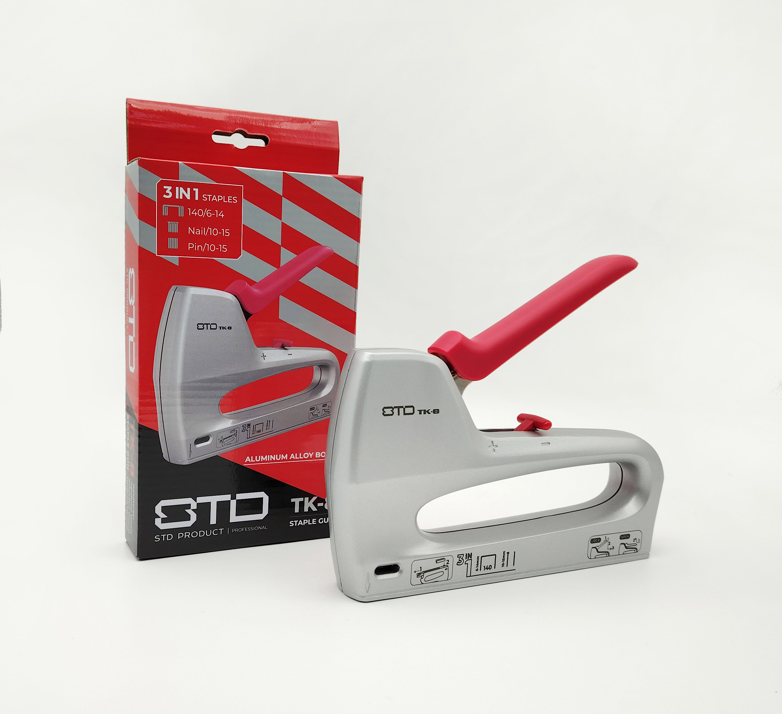 Power Tacker Aluminum Alloy Heavy Duty 3 in 1