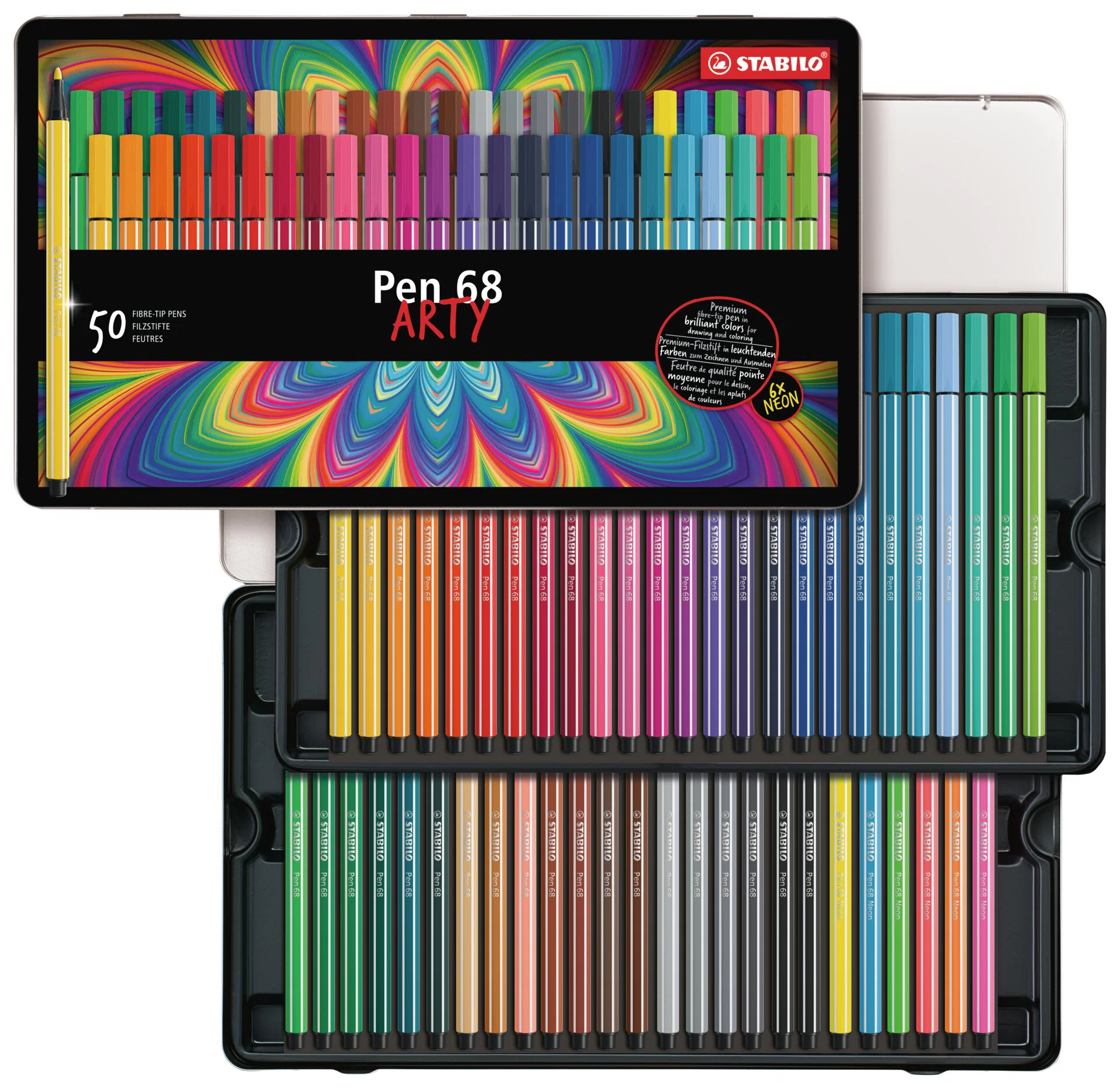 ARTY Pen 68 Metal Box 50 Pieces Thumbnail
