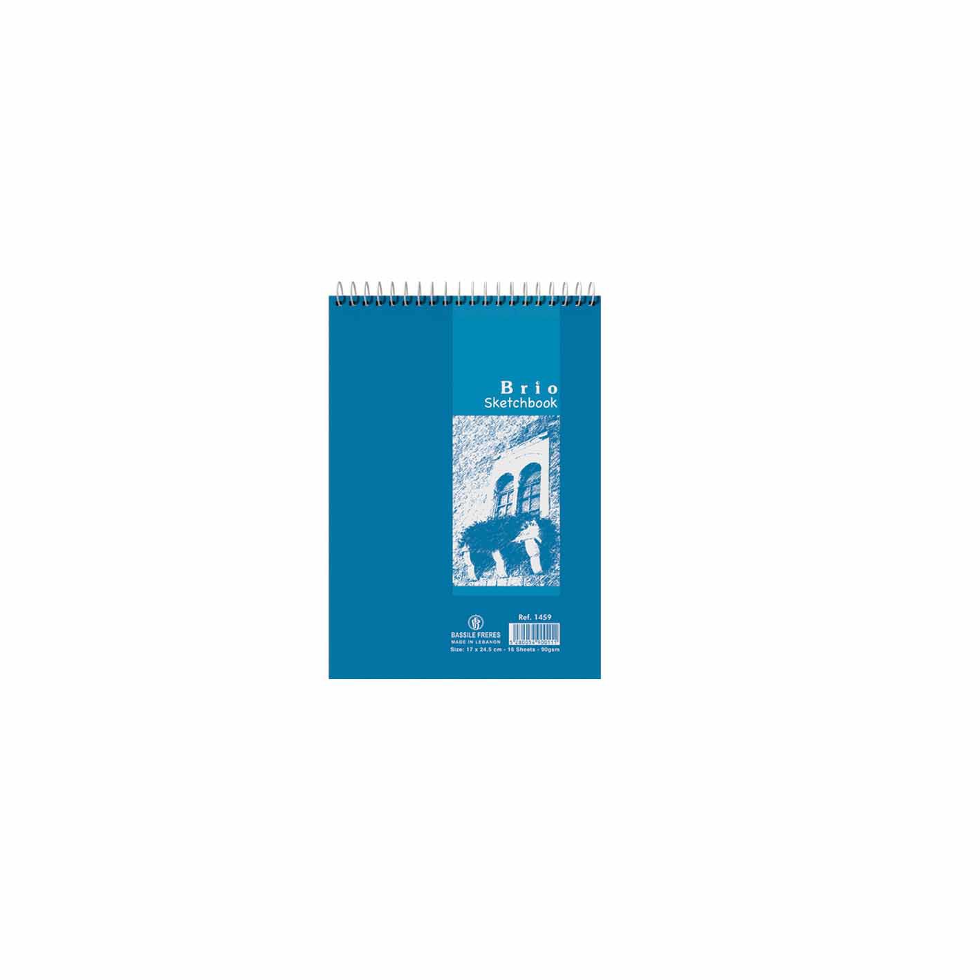 BRIO Sketch book 90g spiraled 16sh- B5