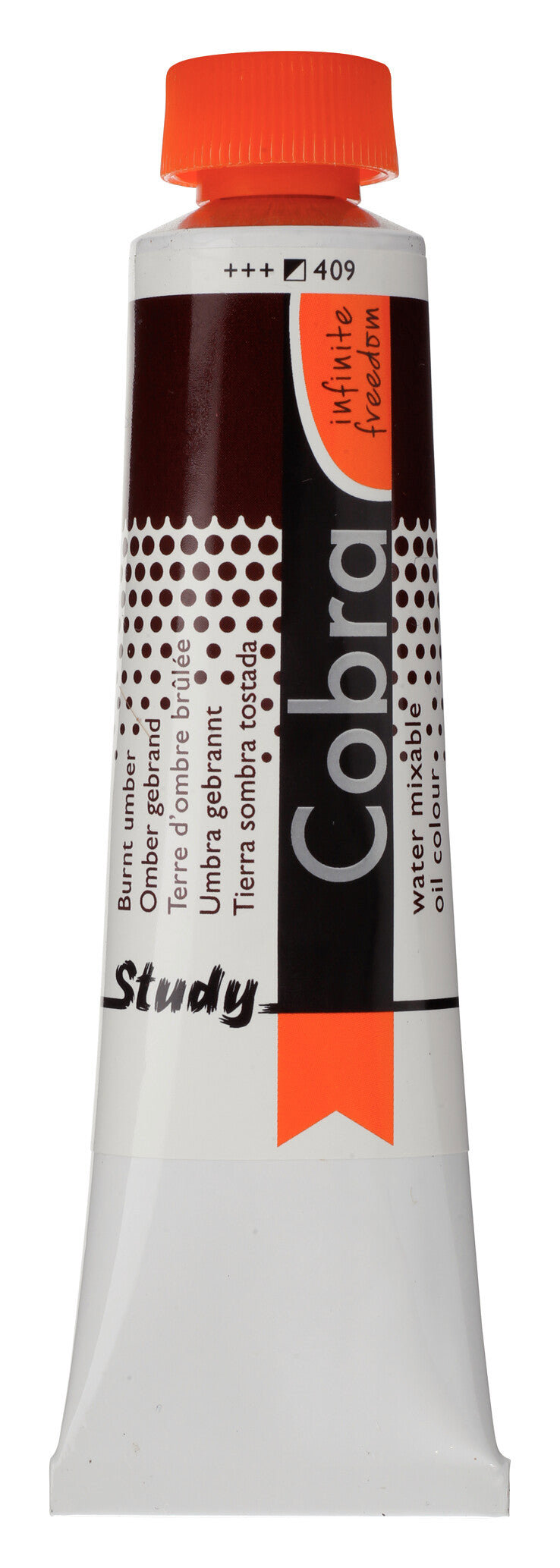 Cobra Study Oil Colour Tube 40 ml Burnt Umber