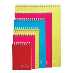 OPALINE Note Book Spiral 70g Lines 11x16.7cm 96sh