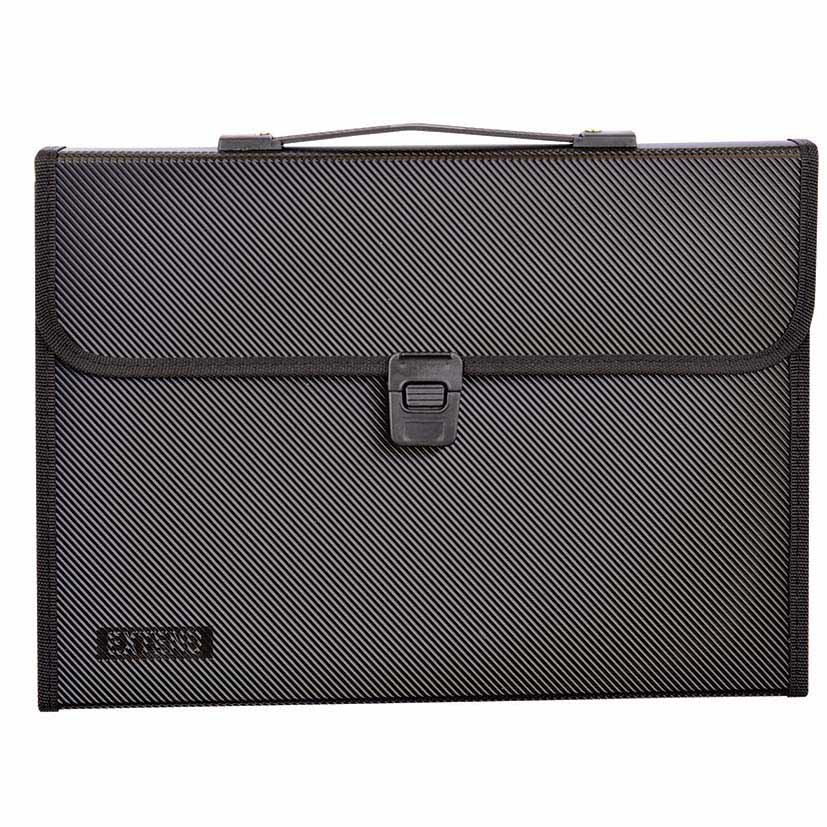 EXTEND Expanding file 13 pockets-A4-Diagonal Black