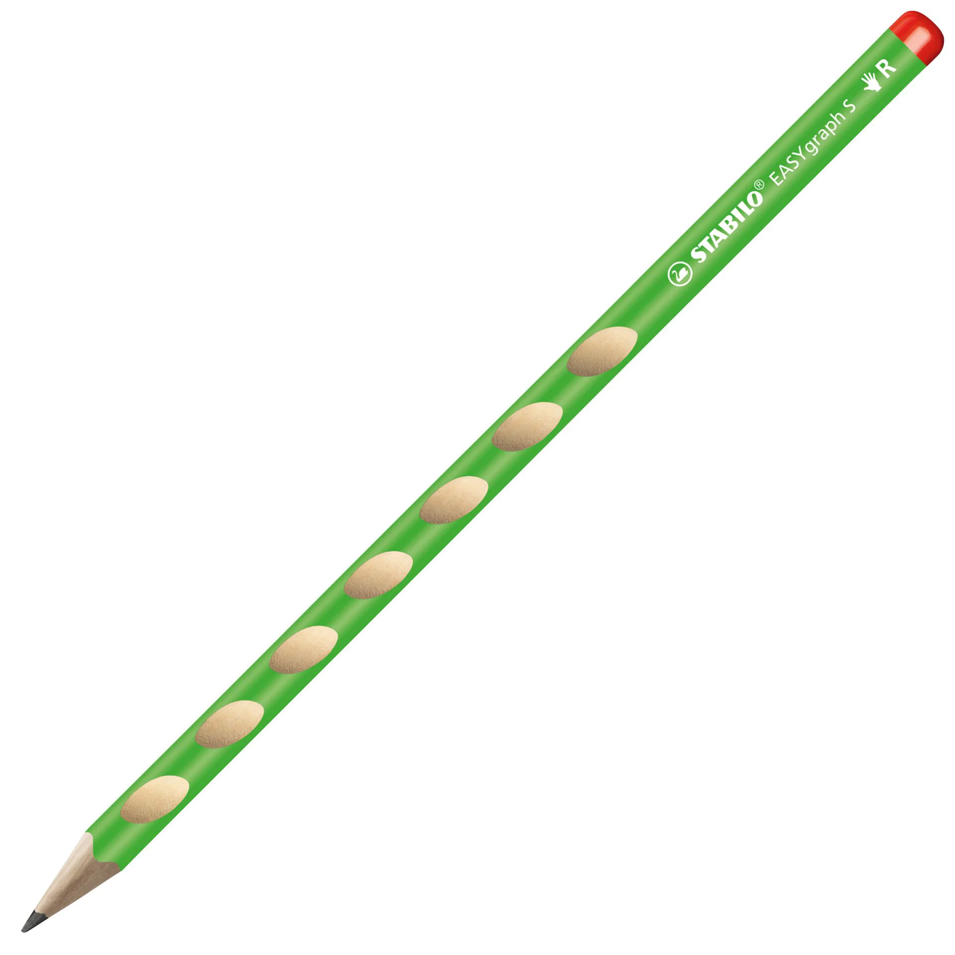 STABILO EASYgraph S ergonomic Graphite Pencil HB, right-handed, green, dozen Thumbnail