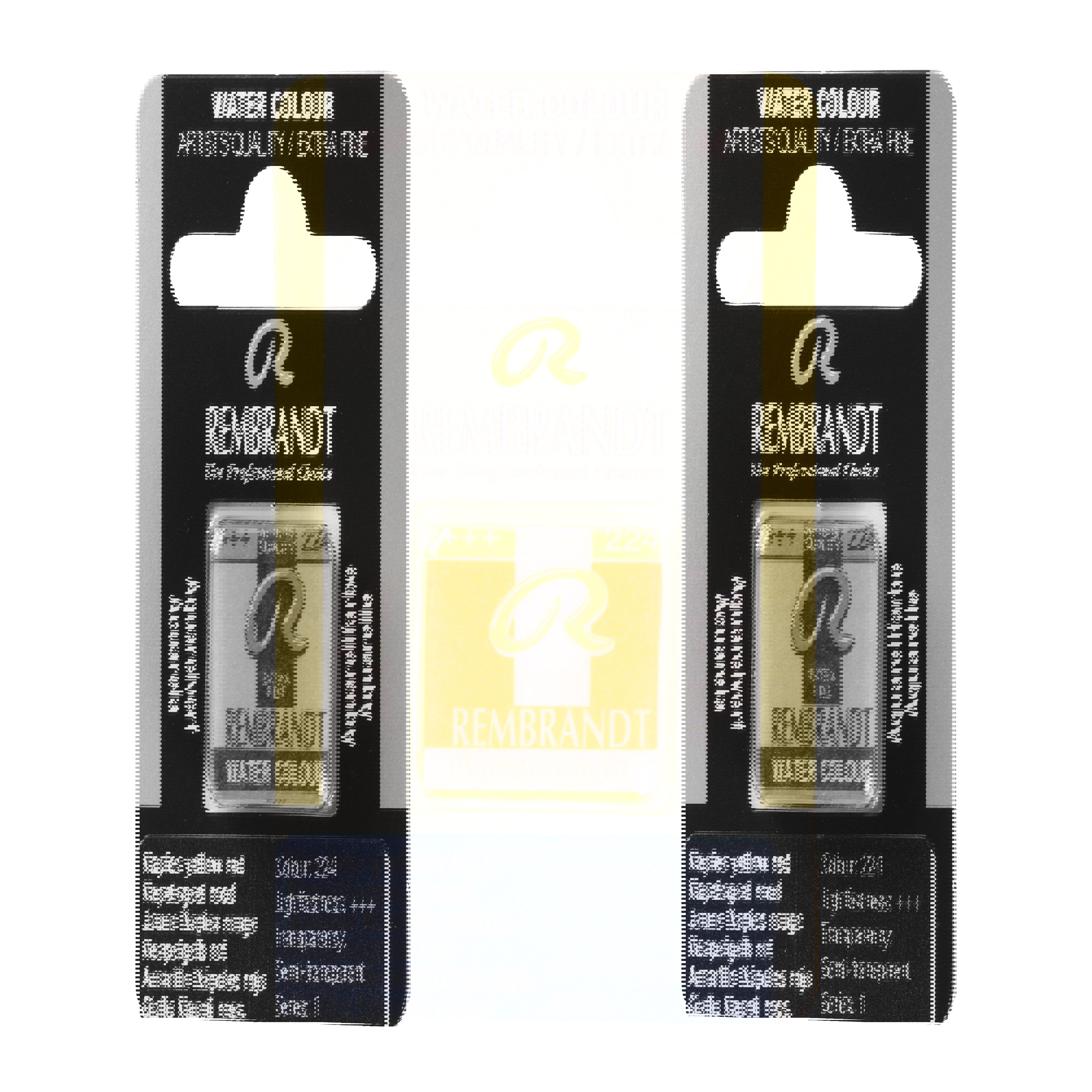 Rembrandt Watercolour Pan B Naples Yellow Red 1 piece