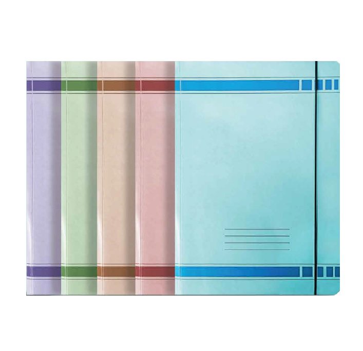 Flap File Carton 400g- FC- w/Elastic- Purple