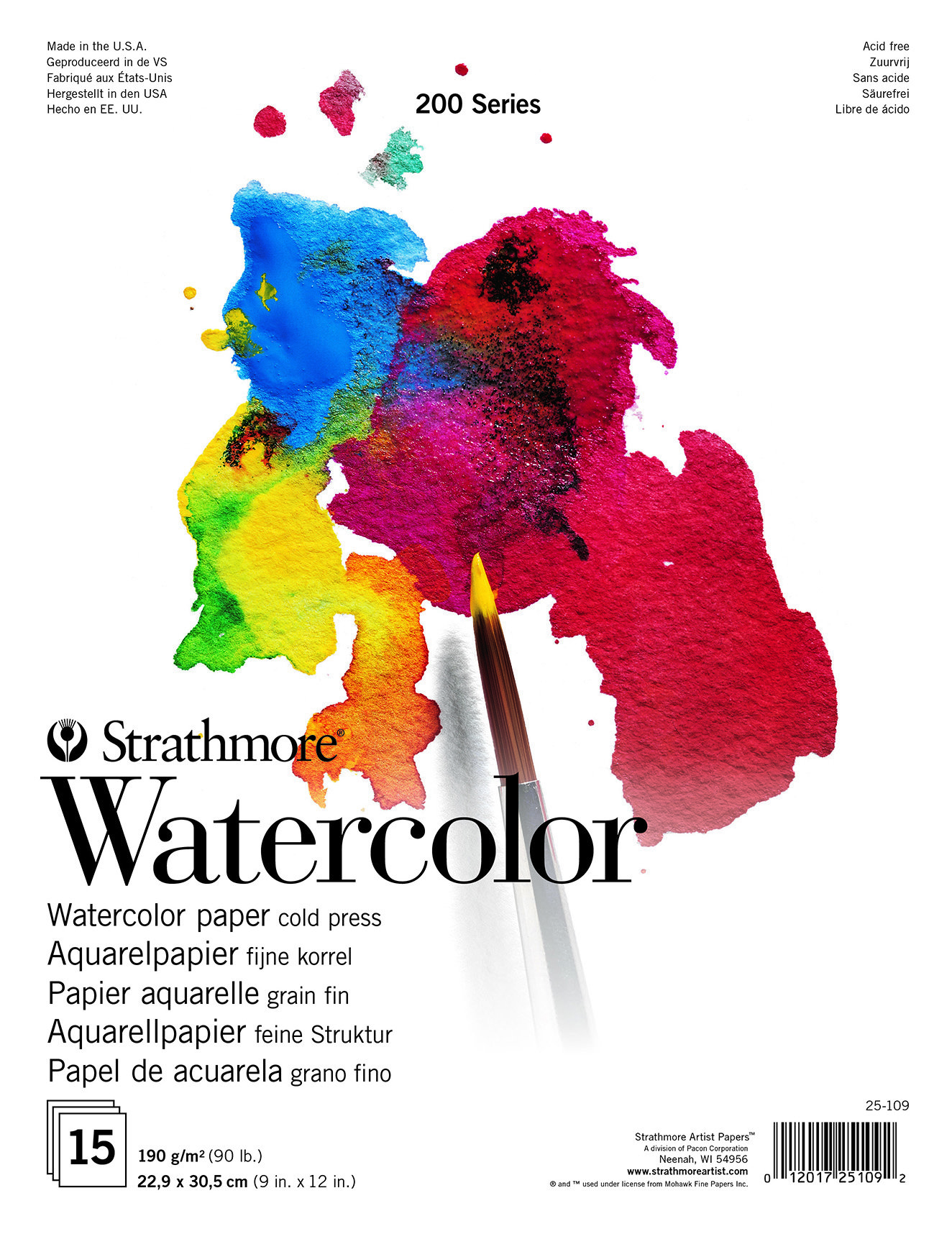 STRATHMORE SERIE200 WTC PAD 22,9X30,5