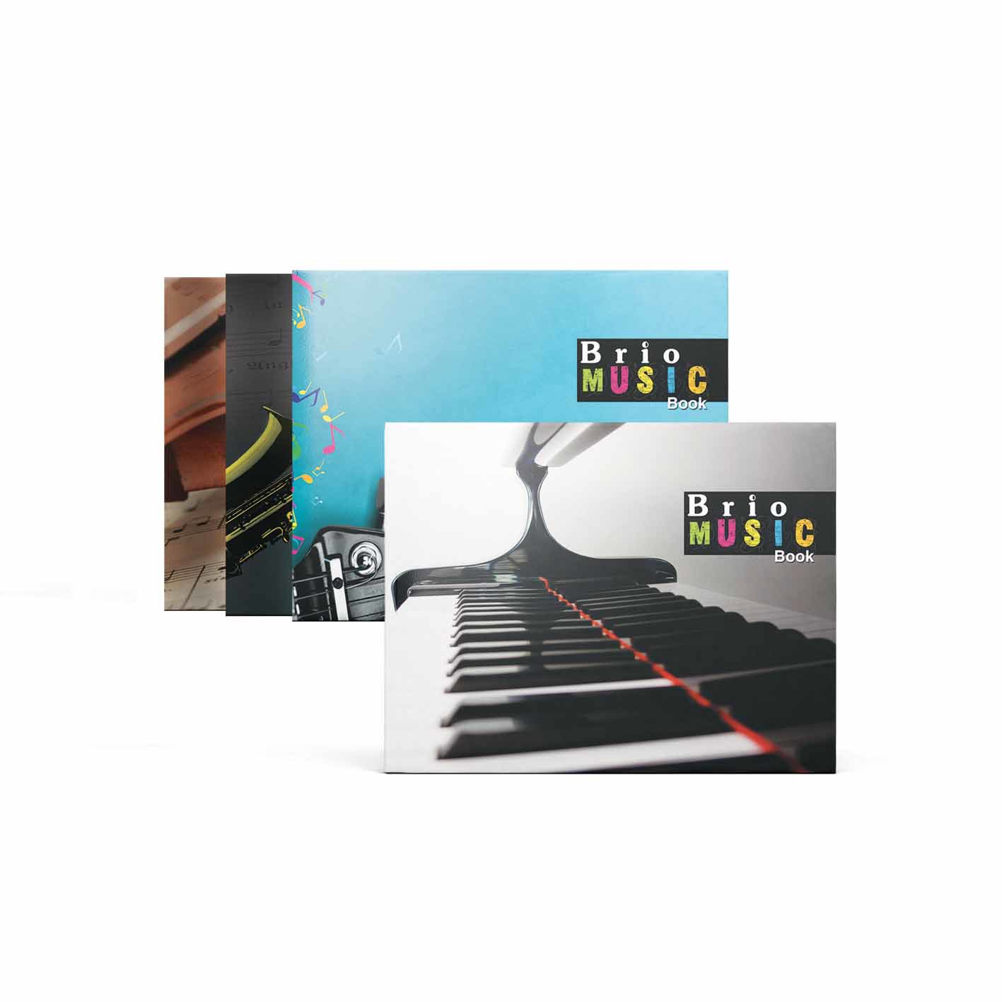 BRIO Music book 80g Italian Ruling 16sh- B5 Land