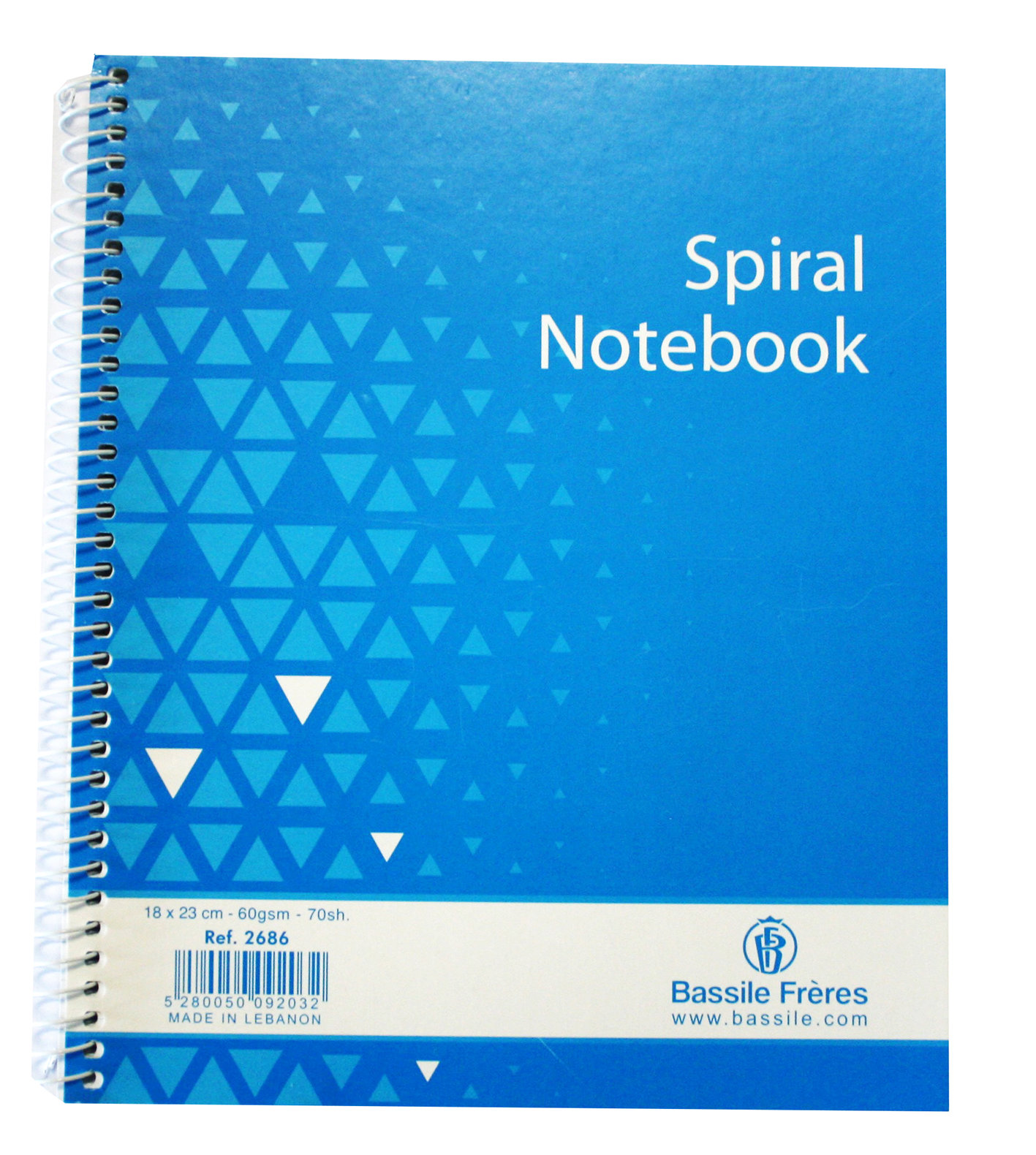 Note Book spiral Lines 23x18cm 60g 70sh