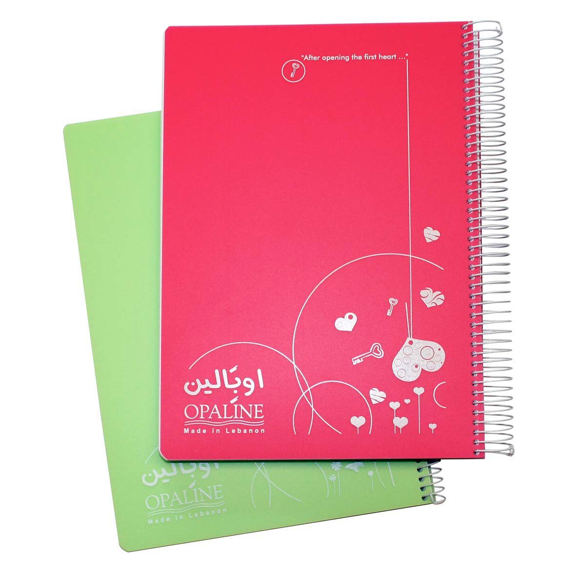 OPALINE Un Bk PP Spiral 70g Lin 96sh R/O A4 As