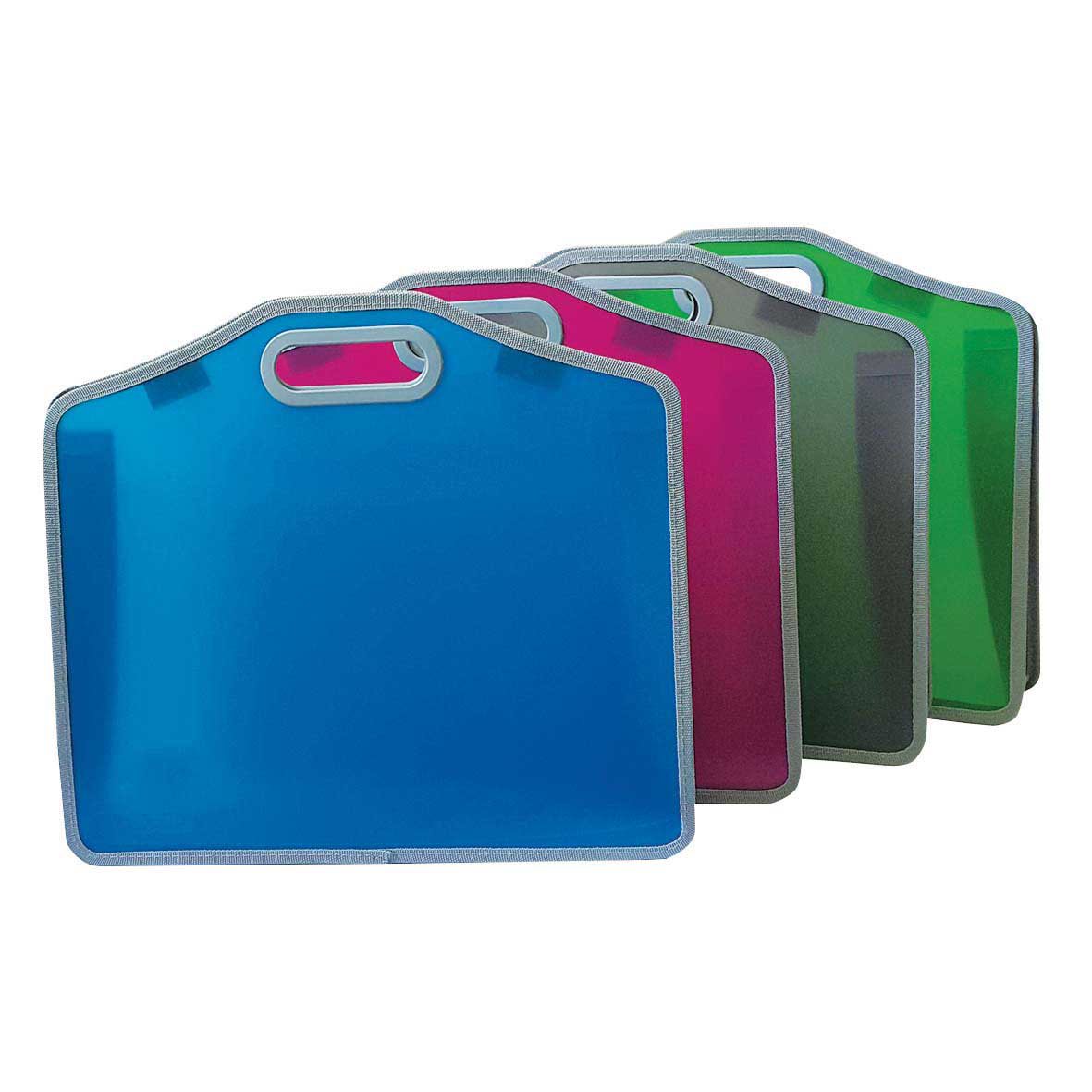 OPALINE School file- Velcro Closure- FC- Blue Thumbnail