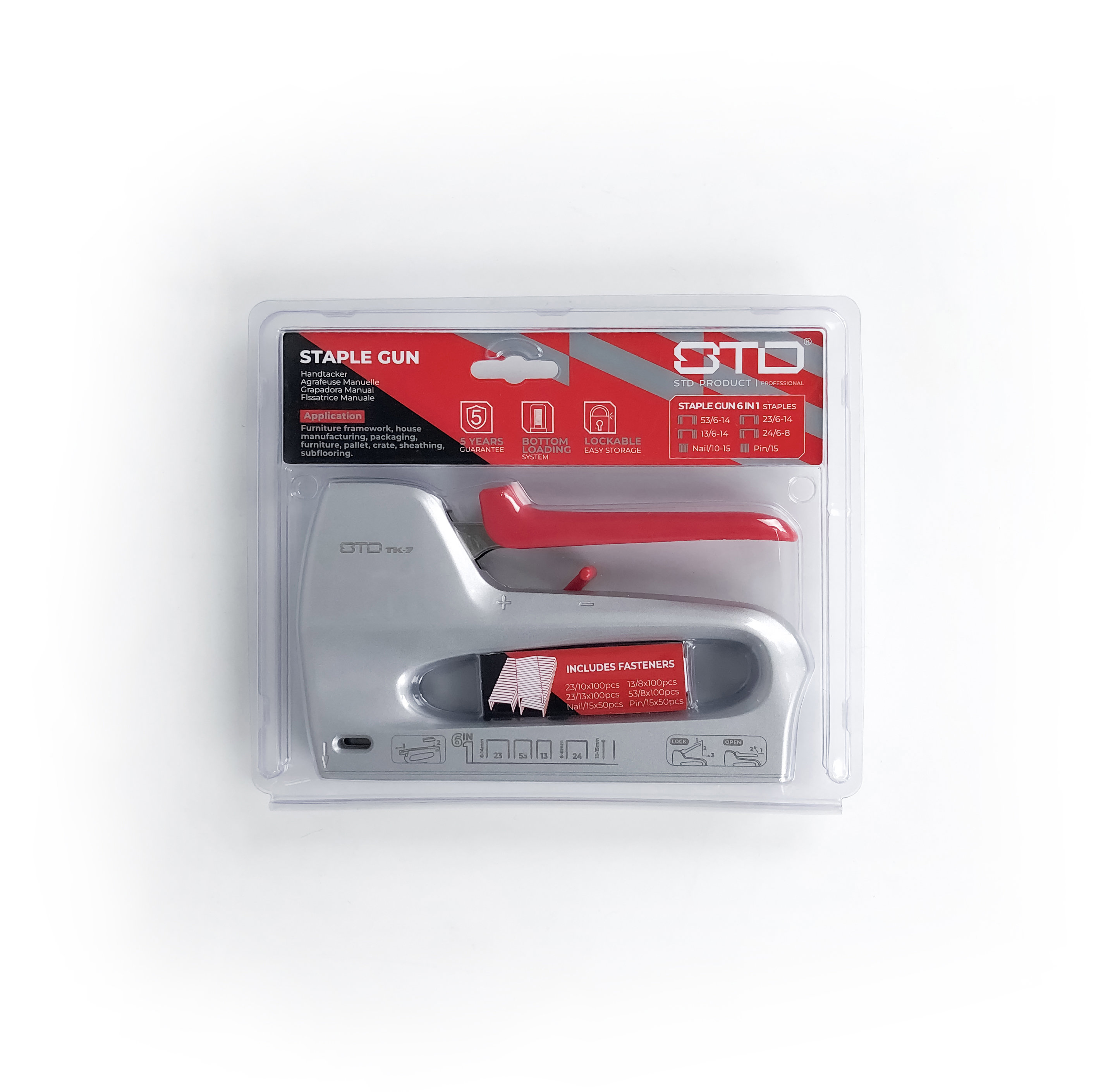 Power Tacker Aluminum Alloy Heavy Duty 6 in 1