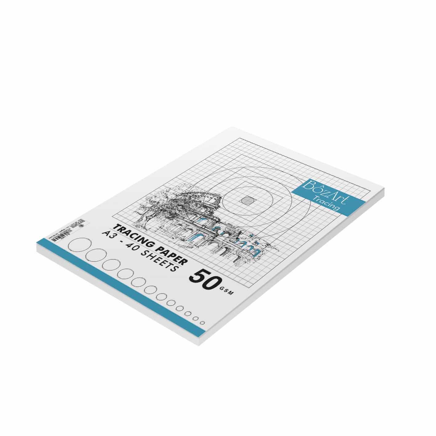 BOZART Butter Paper Pad 50g- 40sh- A3