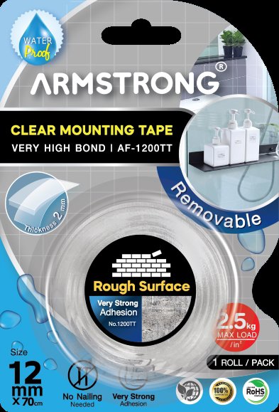 Double Side Nano Mounting Tape 12mmx70cmx2mm