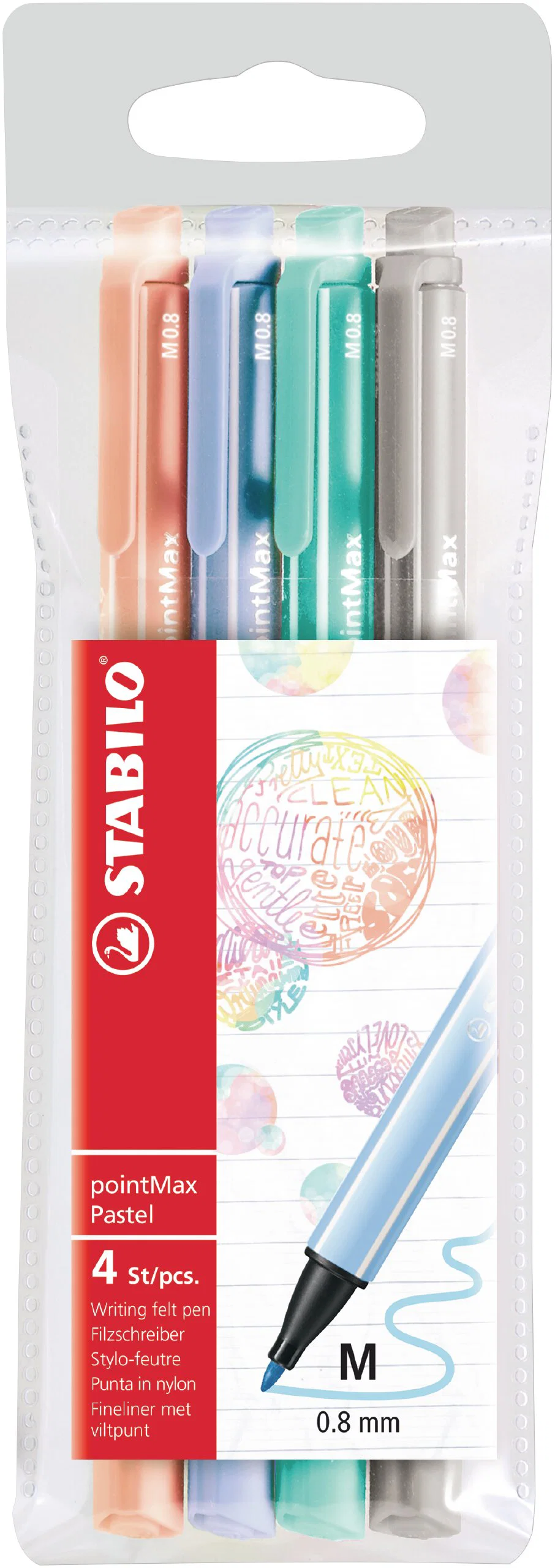 Stabilo PointMAX Wallet Pastel 4 Colors Thumbnail