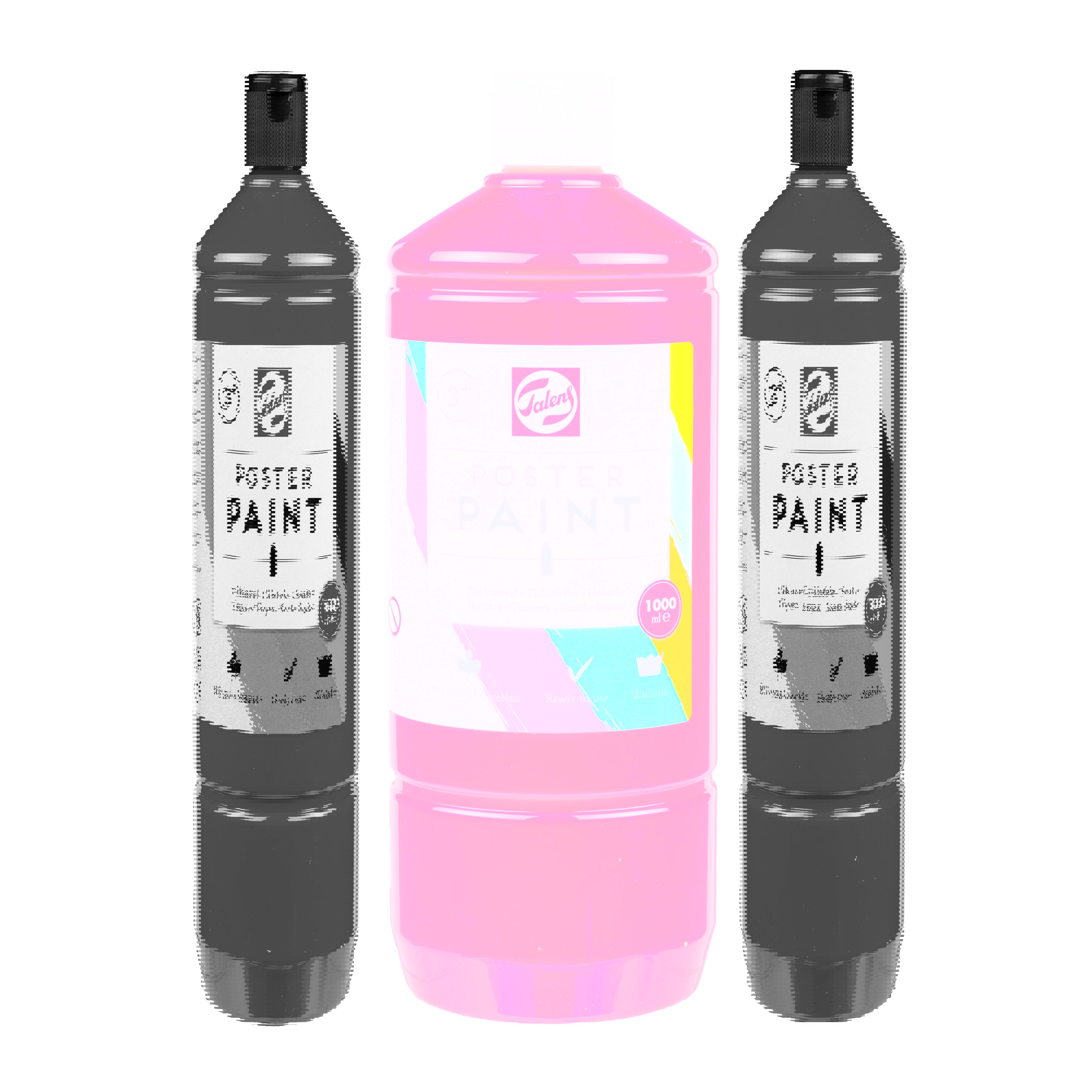 Talens School Colours Bottle 1000 ml Red