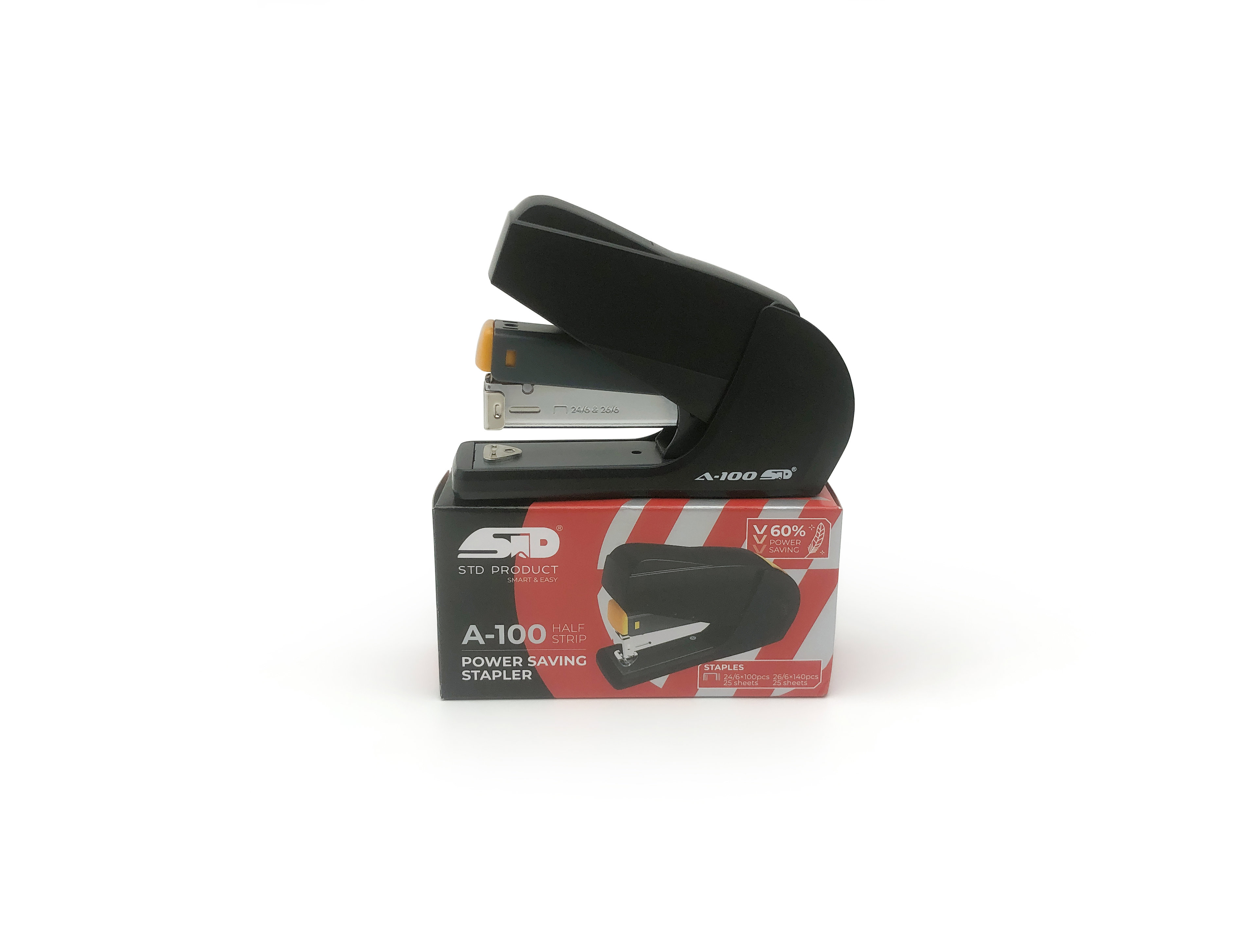 Stapler Half Strip PWS Flat Clinch 24/6-26/6, 25sh