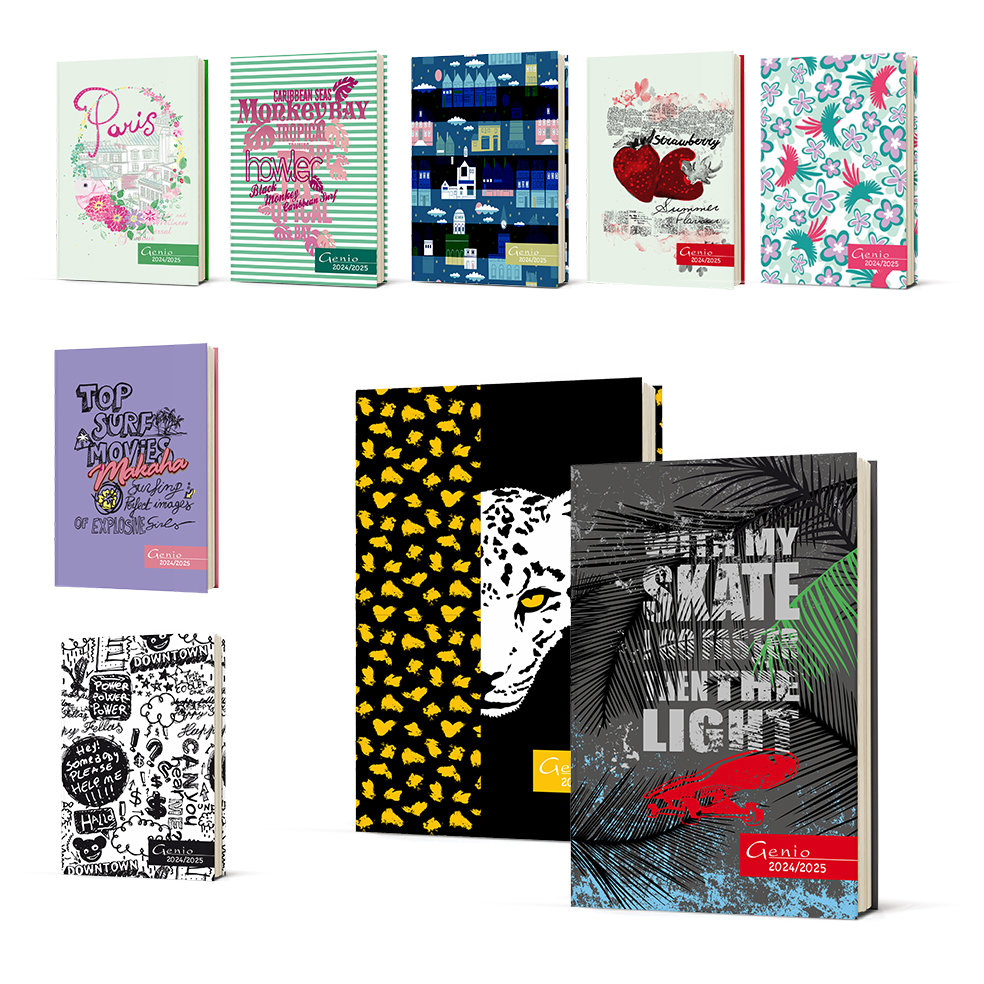 GENIO School Agenda Integra 70g FullyDated 12x17cm