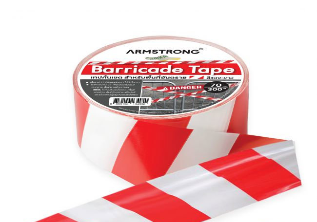Barricade Tape 70mm x 200M Red/White