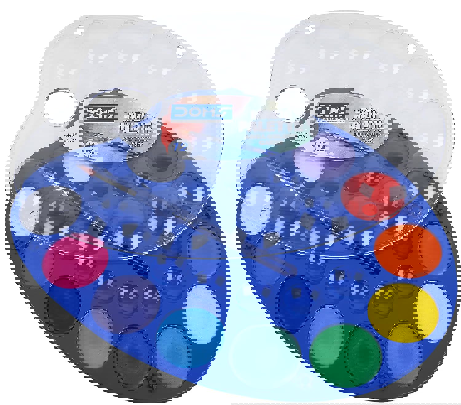 DOMS Magic Palette Aqua Col Cakes 40mm 12 Shades