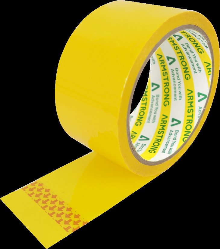 OPP Color tape P45 45mic 48mm x 45Y Yellow