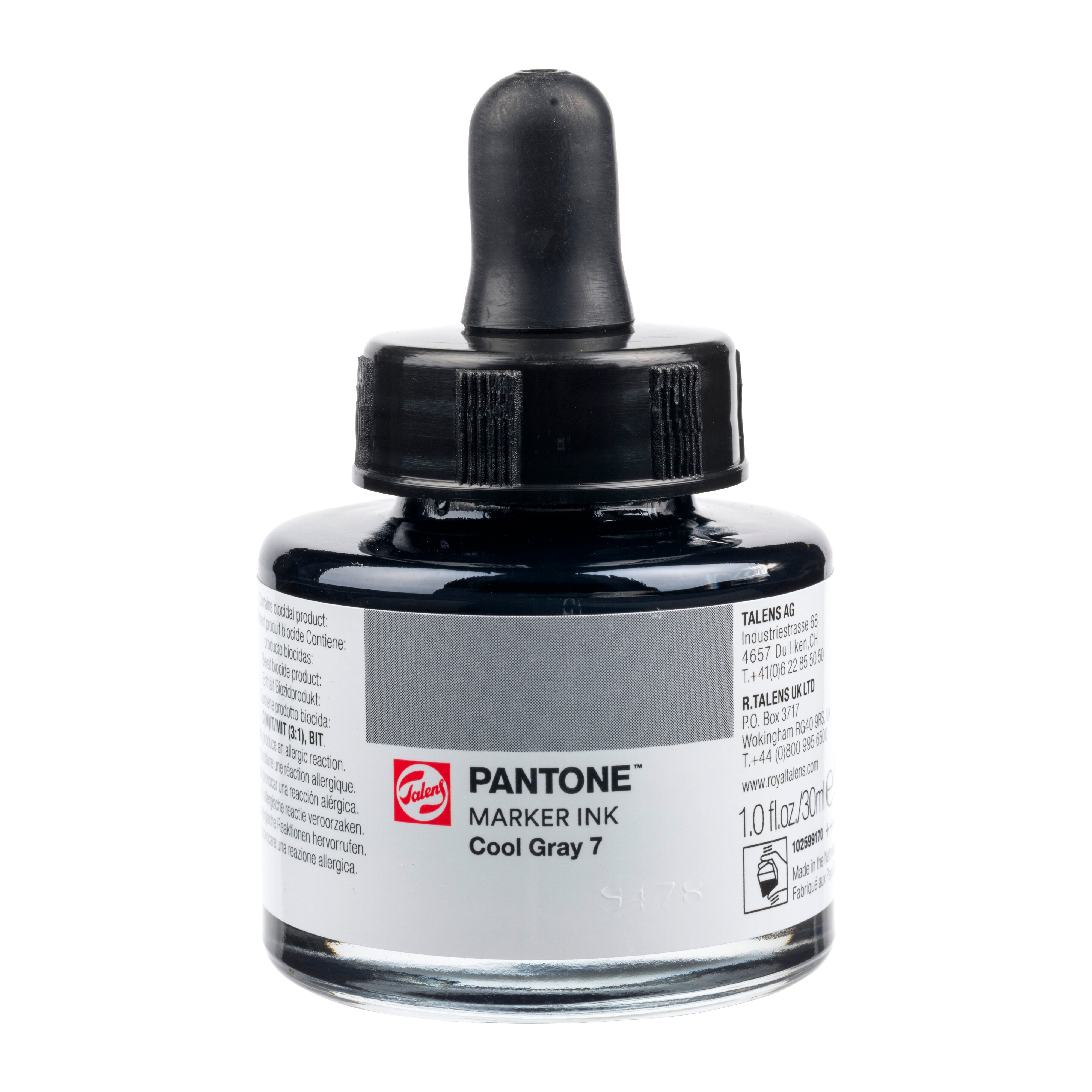 Talens Pantone Marker Ink 30ml Slate Gray