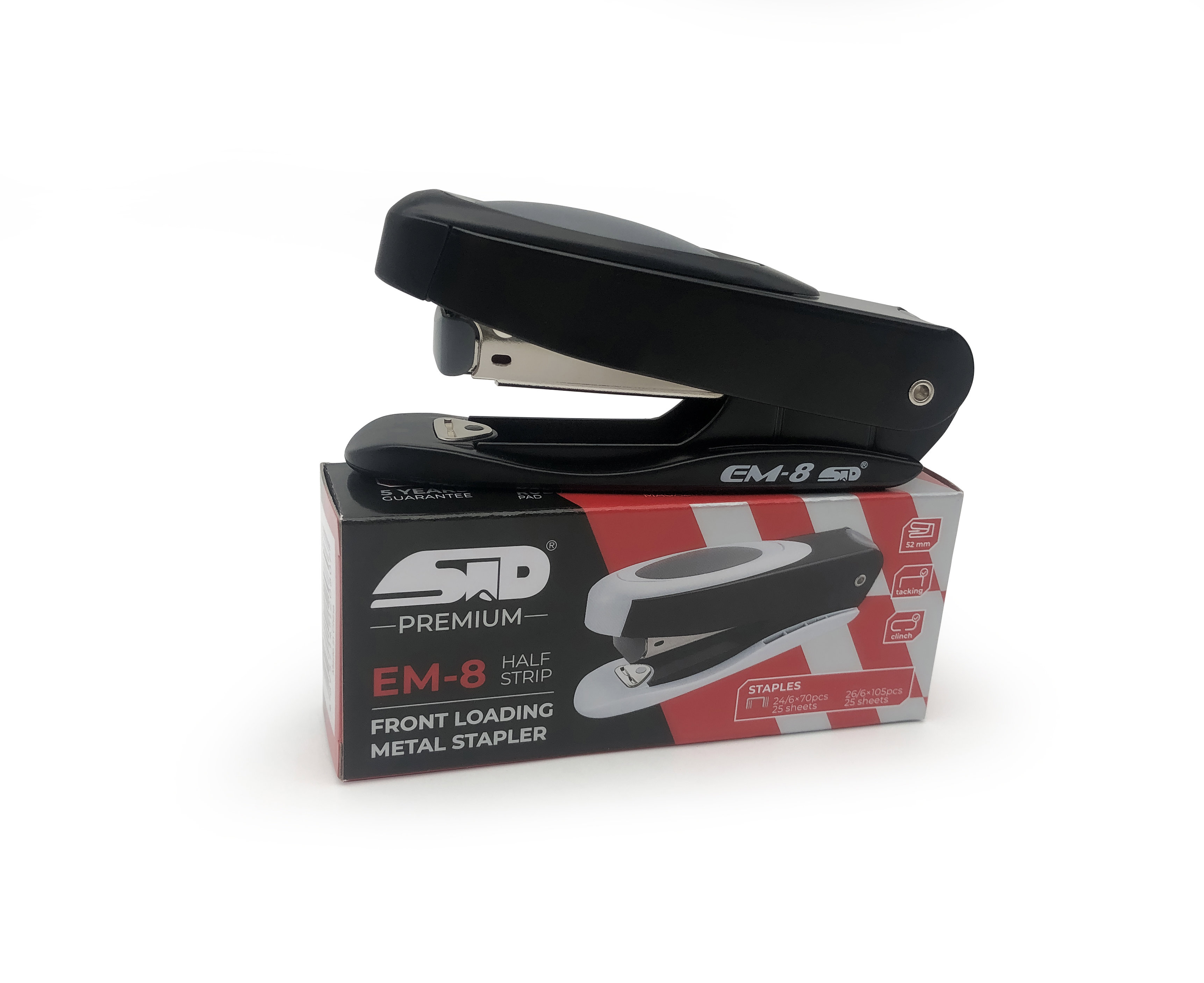 Stapler Full Strip Front Load 24/6-26/6, 25sh