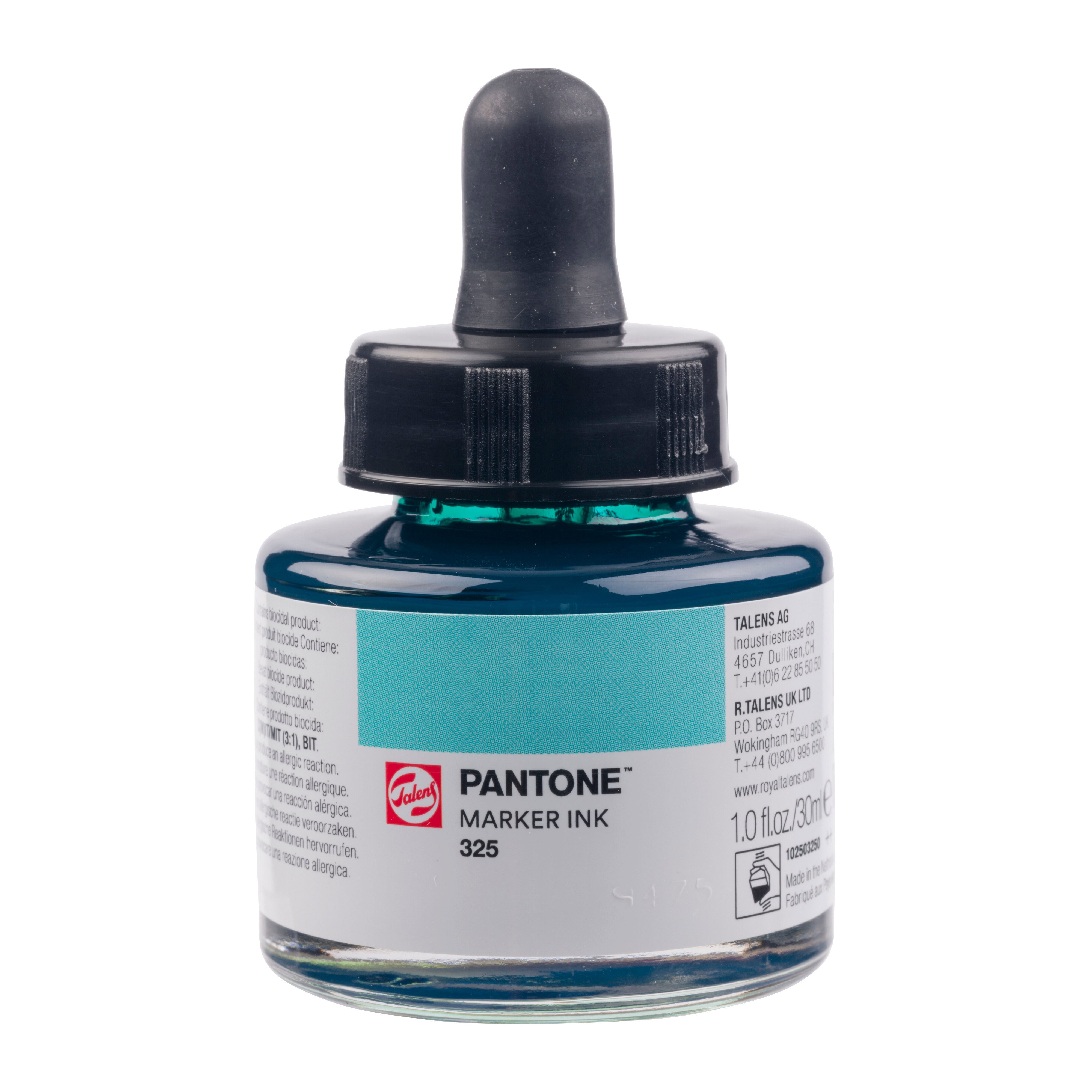 Talens Pantone Marker Ink 30ml Aquamarine