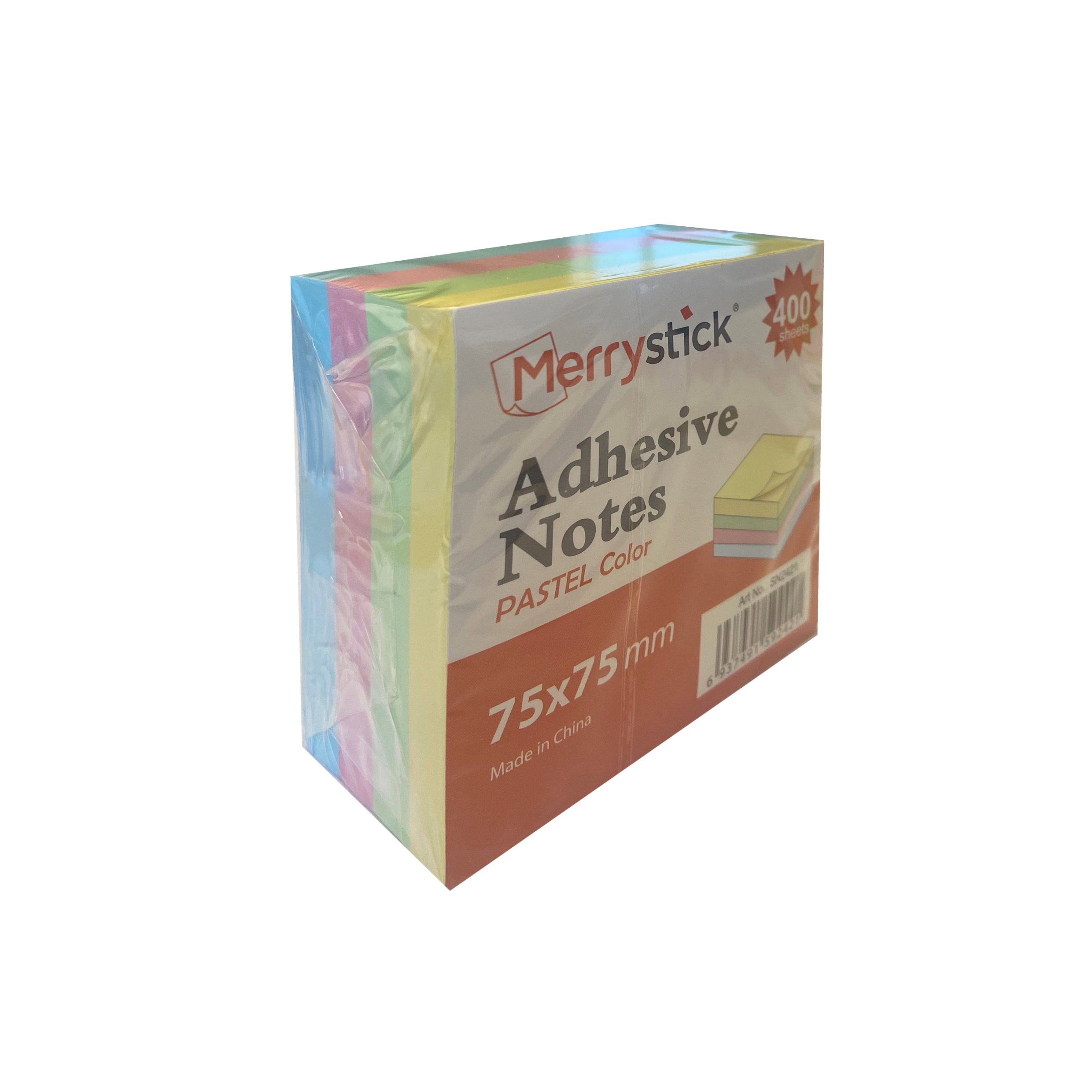 Sticky notes 4colors 400sh, 75x75mm, Pastel colors Thumbnail