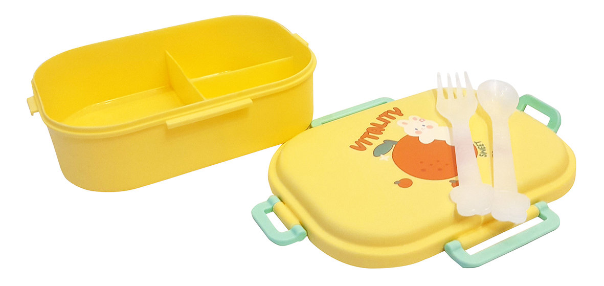 Lunch Box VITALITY Plastic 16x21x7cm 2 colors