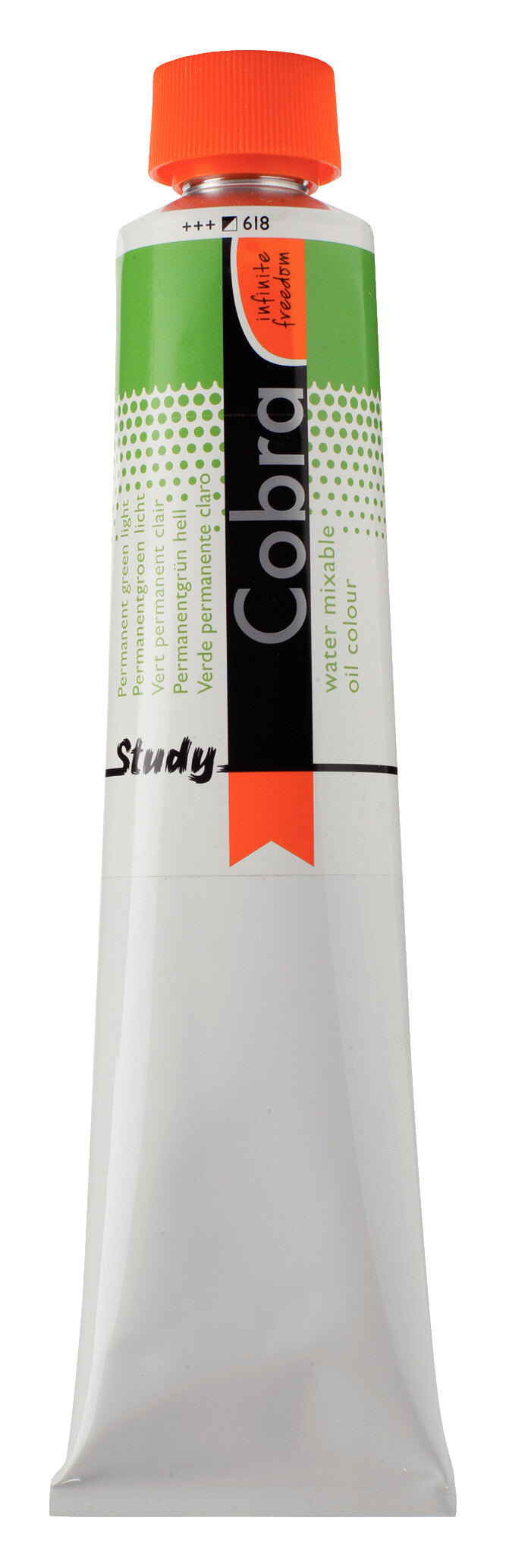 Cobra Study Oil Colour Tube 200 ml Permanent Green Light
