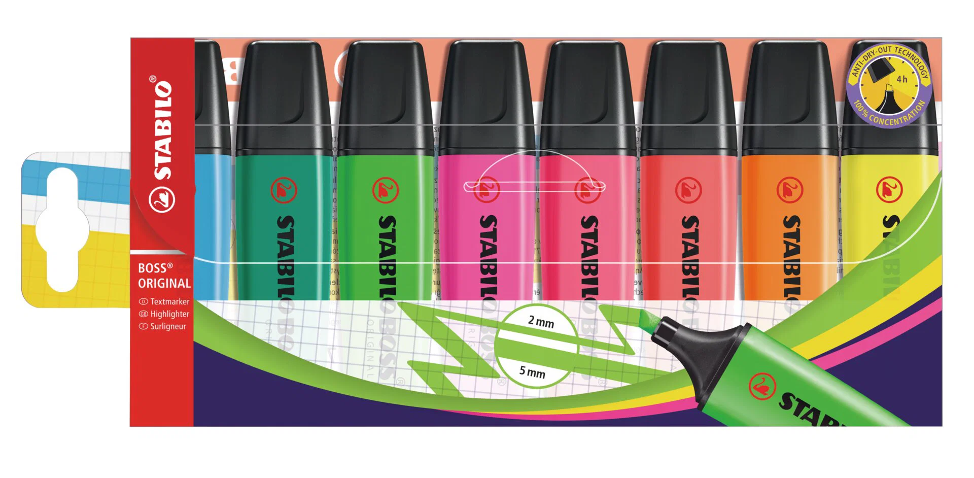 STABILO BOSS ORIGINAL Wallet of 8 Highlighters Thumbnail