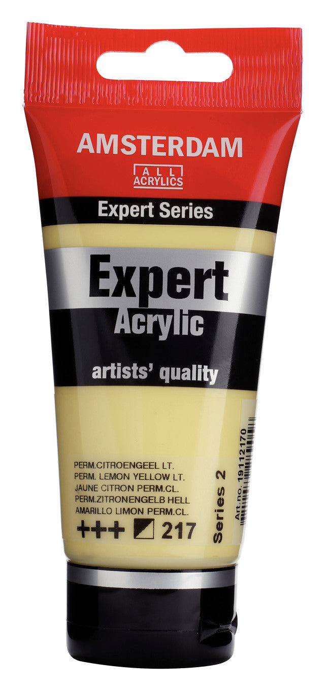 Amsterdam Expert Series Acrylic Tube 75 ml Permanent Lemon Yellow Light