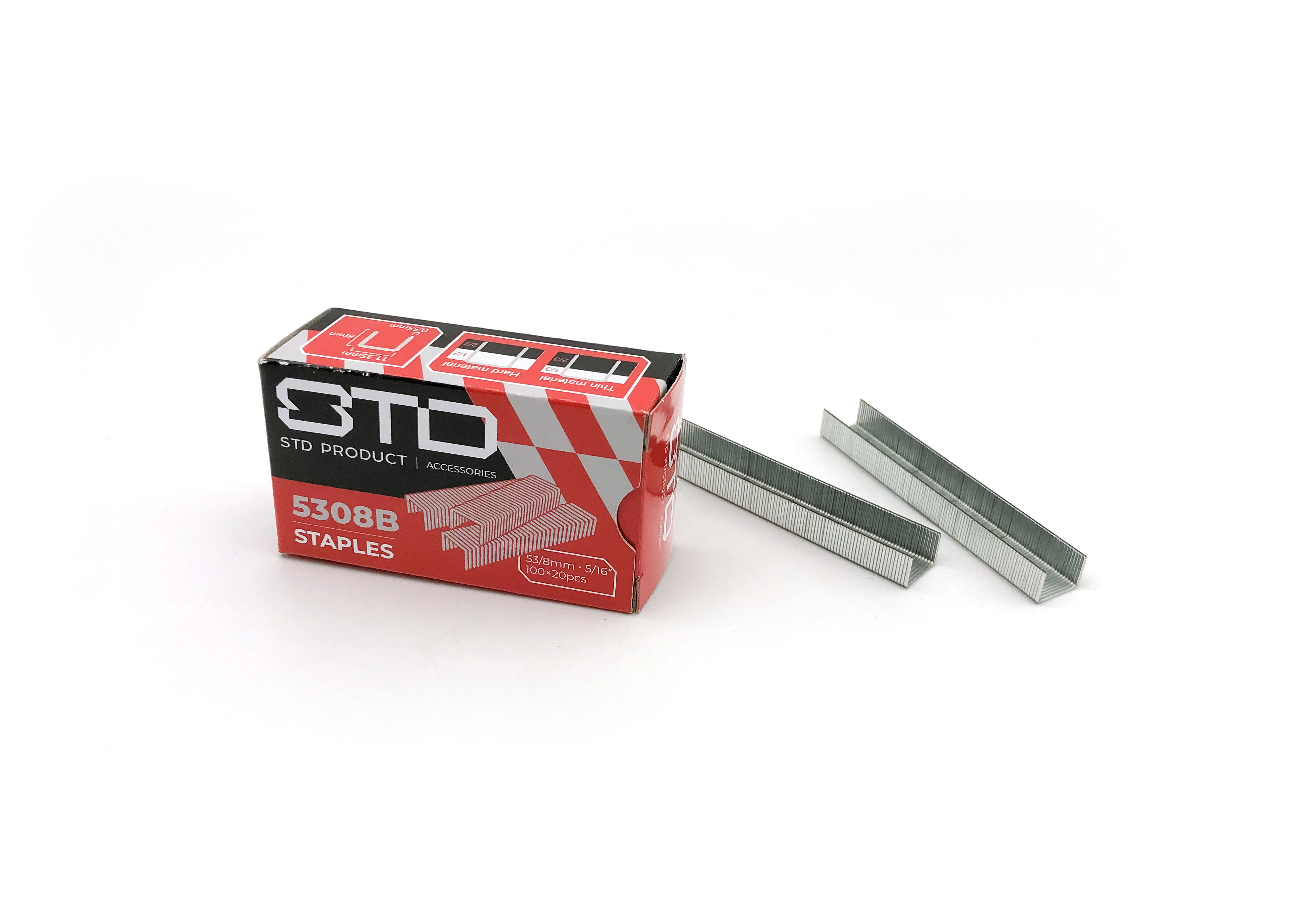 STD Staples H.Duty No. 53/08 (125x16 =2000 Pcs)