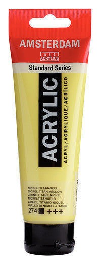 Amsterdam Standard Series Acrylic Tube 120 ml Nickel Titanium Yellow