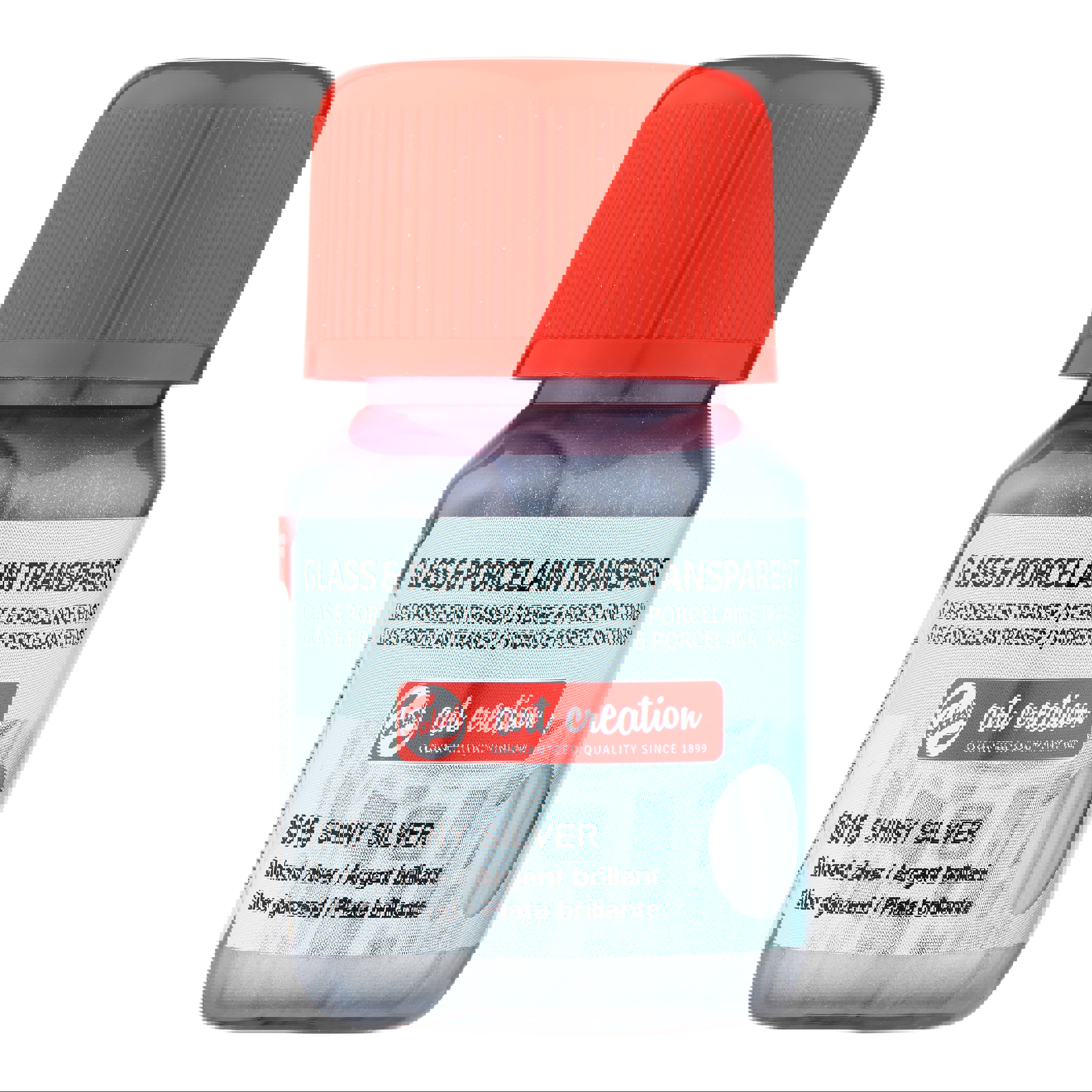 Talens Art Creation Glass & Porcelain Transparant Bottle 30 ml Shiny Silver