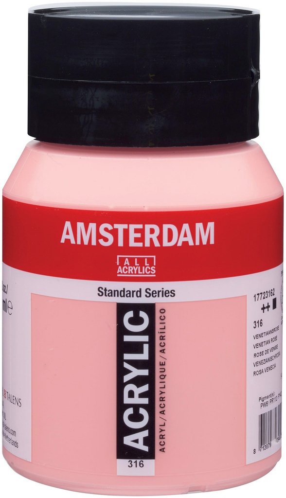 Amsterdam Standard Series Acrylic Jar 500 ml Venetian Rose