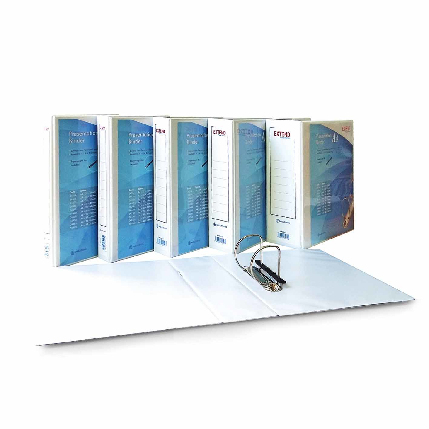 EXTEND presentation binder 2 Rings 16mm- A4- White