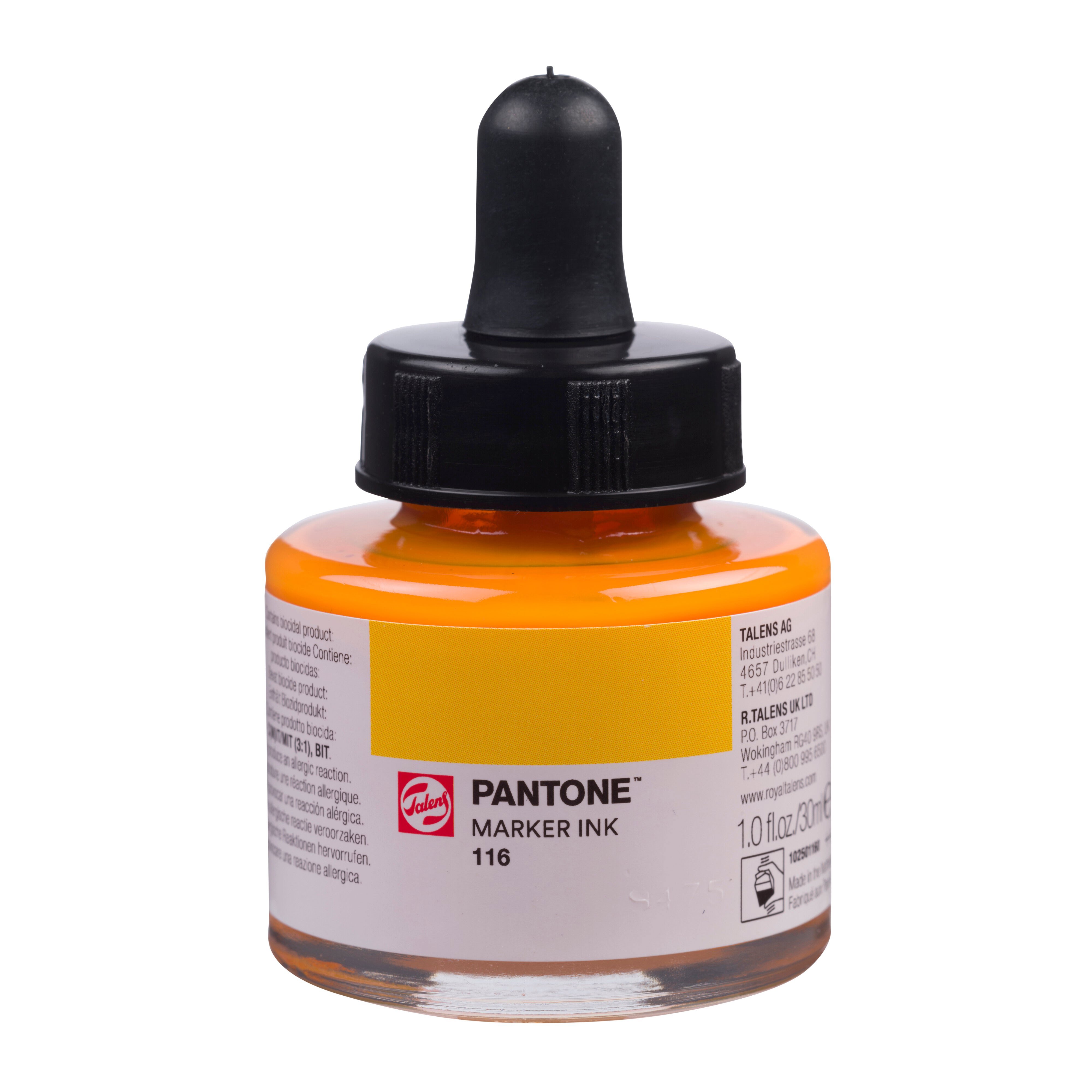 Talens Pantone Marker Ink 30ml Golden Yellow