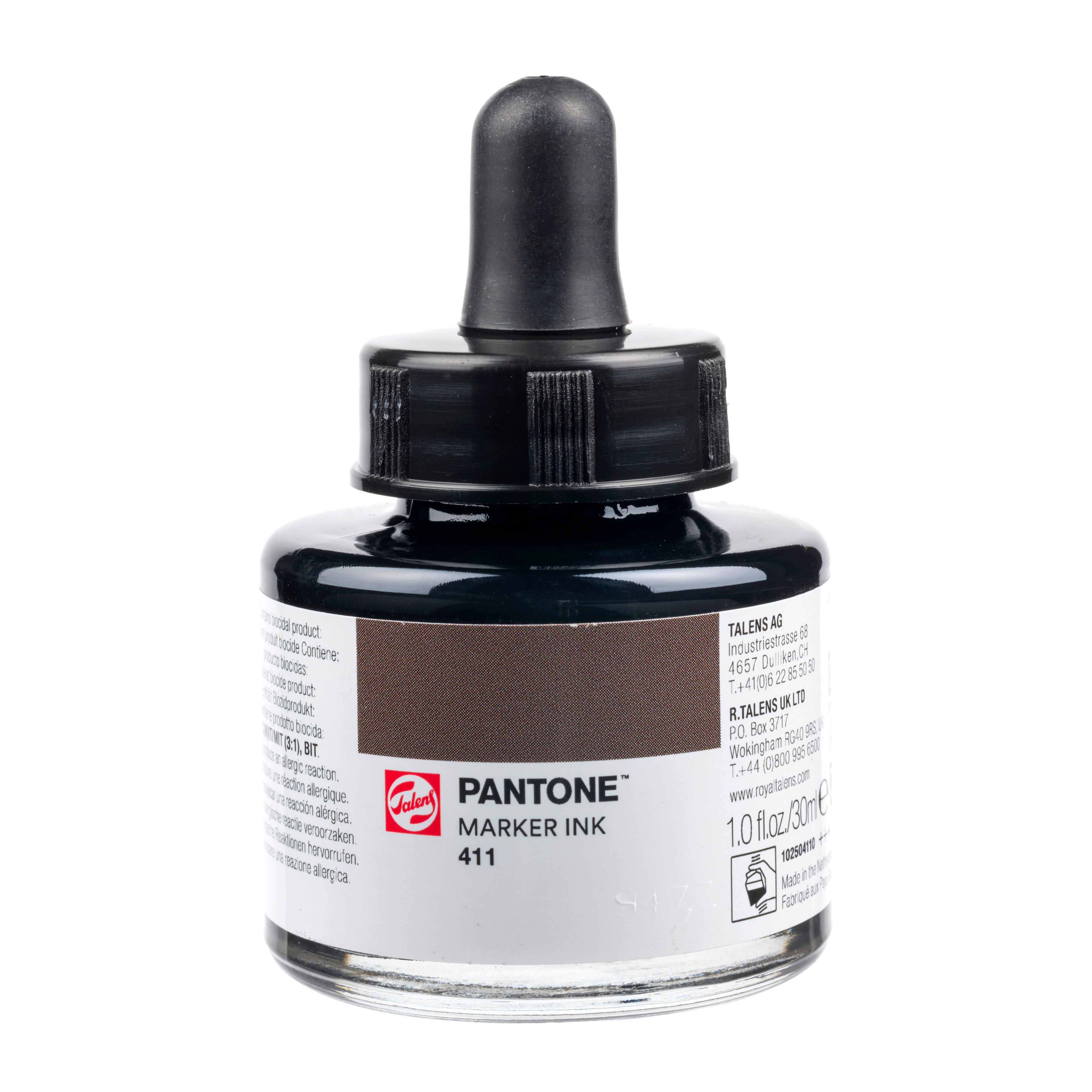 Talens Pantone Marker Ink 30ml Charcoal Brown